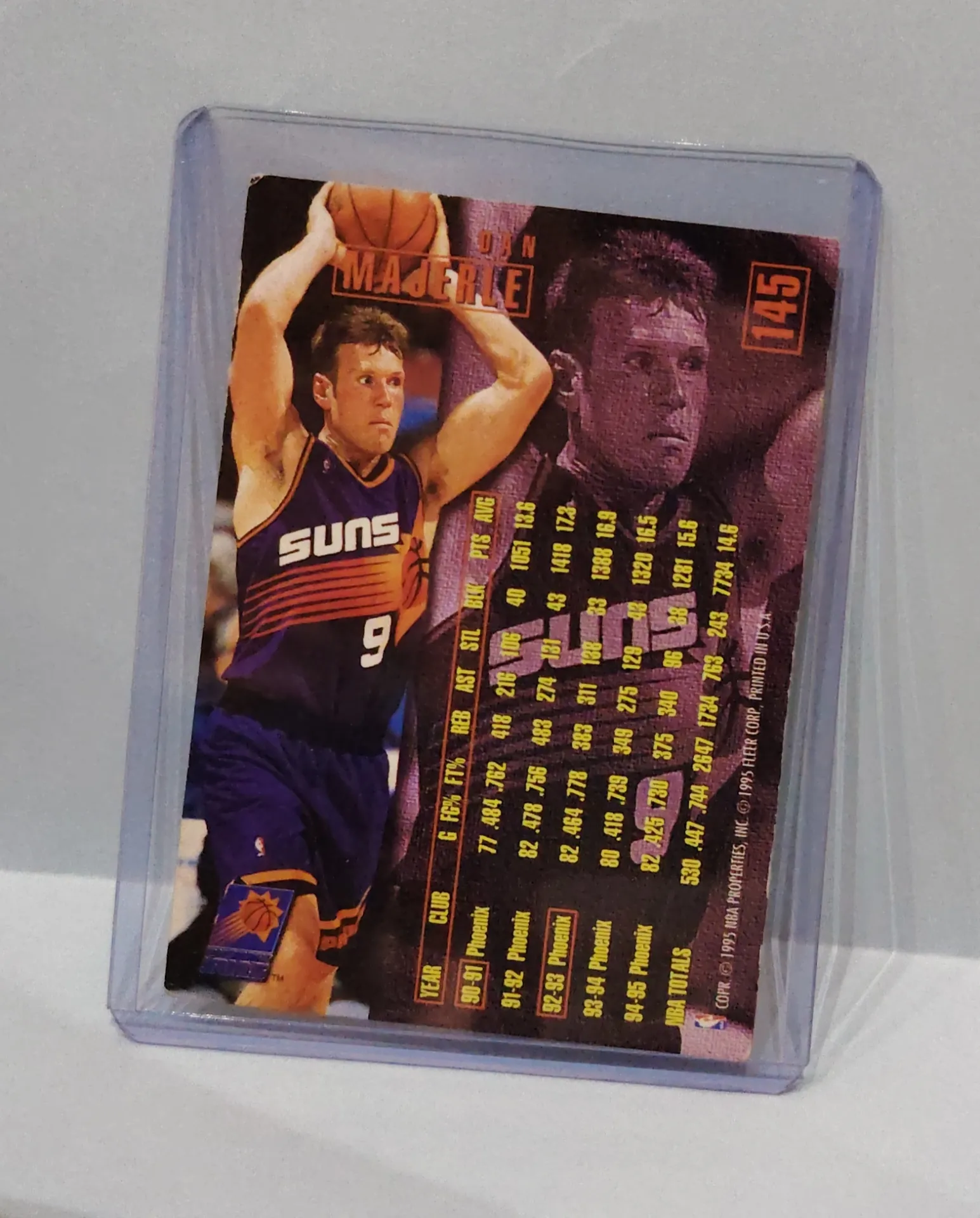 1995-96 Fleer Metal Phoenix Suns #145 Basketball Card