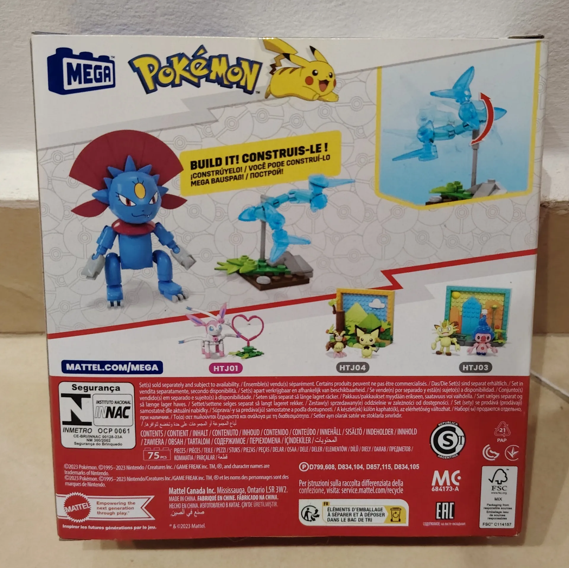 Pokémon Mega Construx Weavile Dimoret Building Set HTJ02 - 75 Pieces