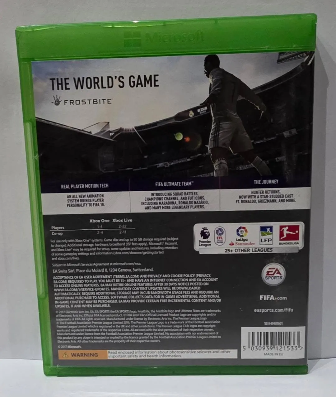 FIFA 18 for Xbox One — PAL/EU