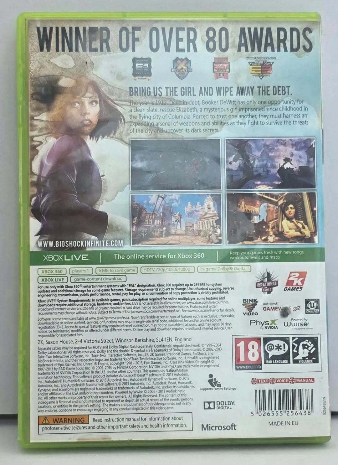 BioShock Infinite за Xbox 360 — PAL/EU