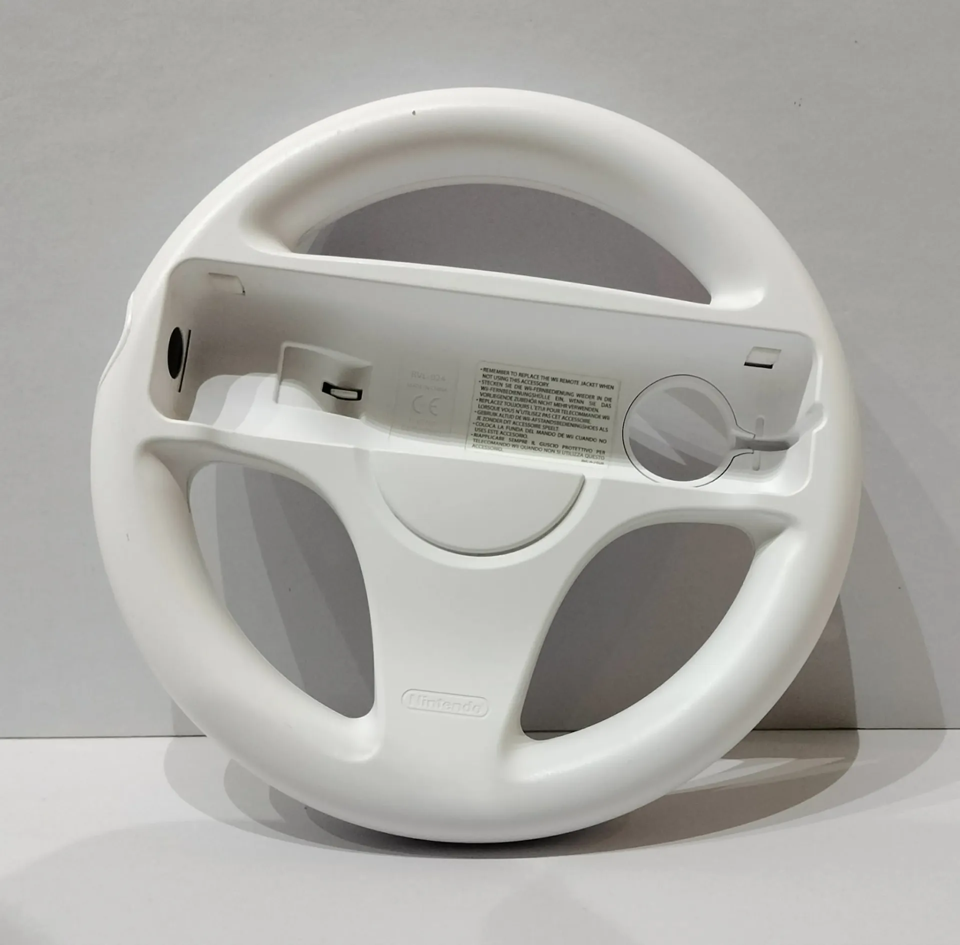 Оригинален Nintendo Wii Wheel RVL-024 — бял волан