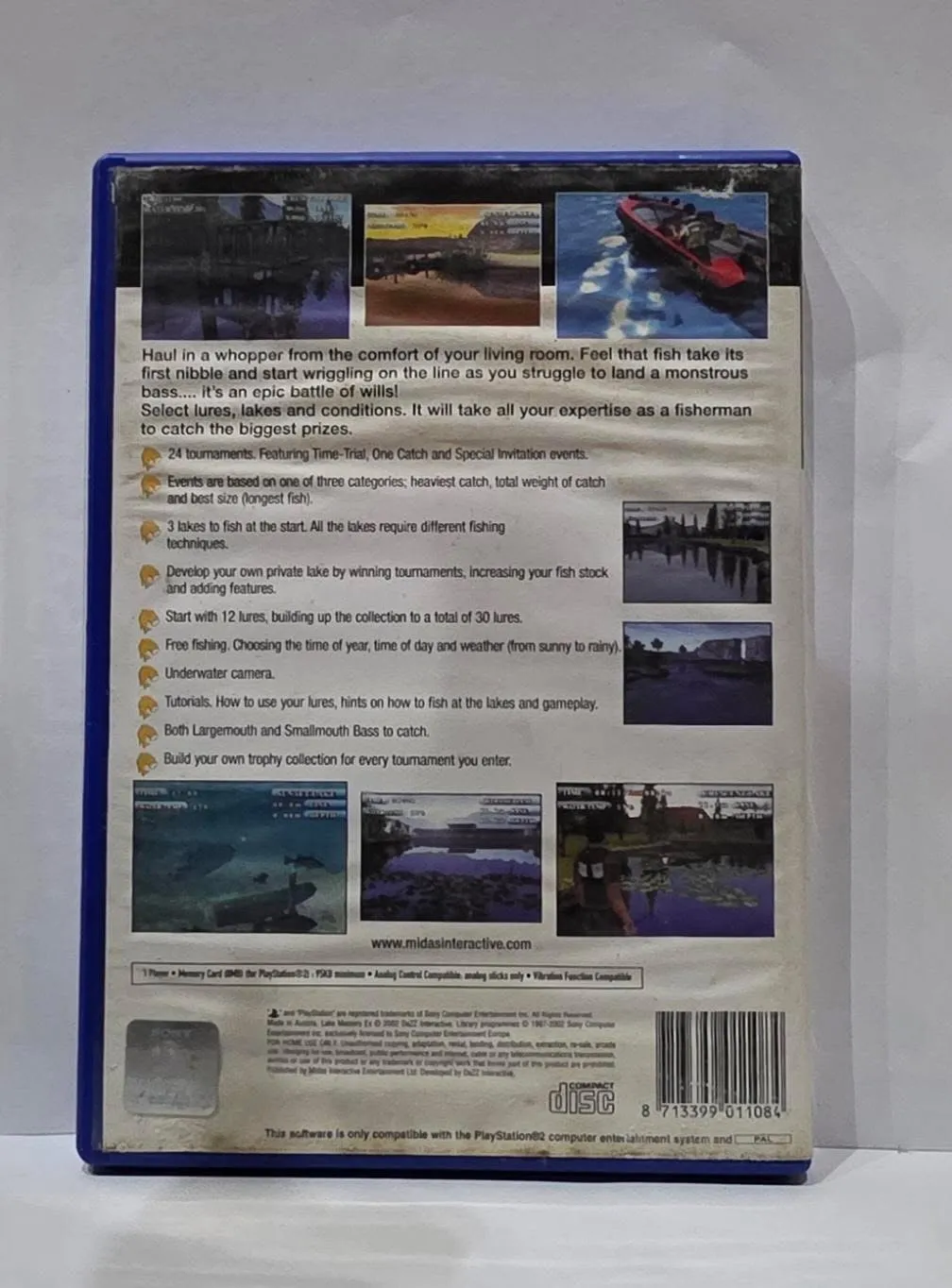 Lake Masters EX for PlayStation 2, PAL