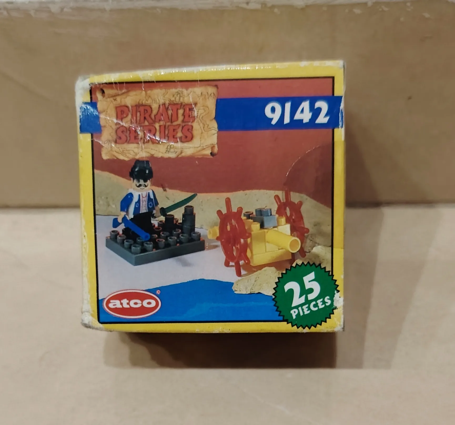 ATCO Pirate Series 9142 Vintage Building Blocks Set 1988 - 25 Pieces