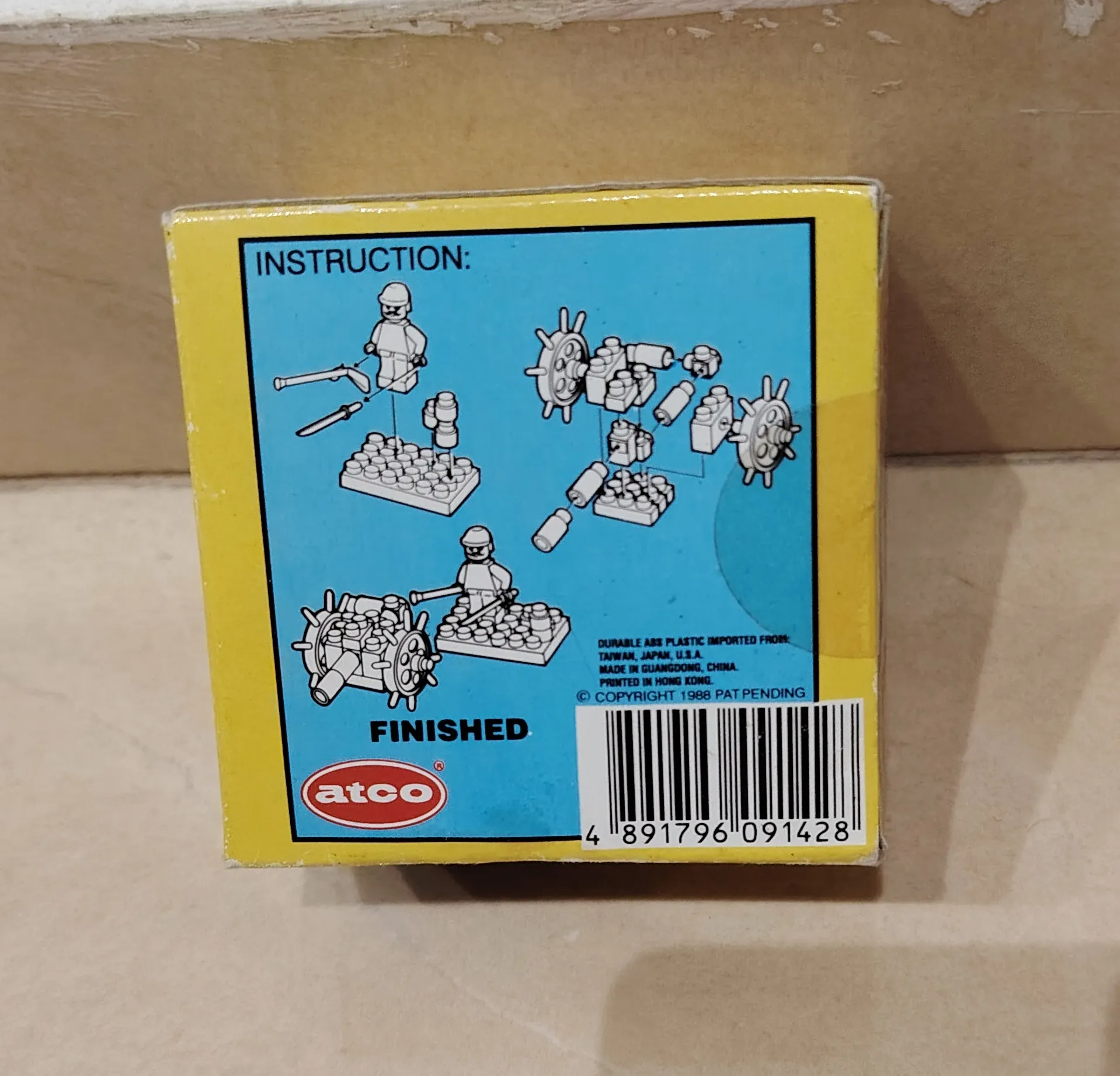 ATCO Pirate Series 9142 Vintage Building Blocks Set 1988 - 25 Pieces