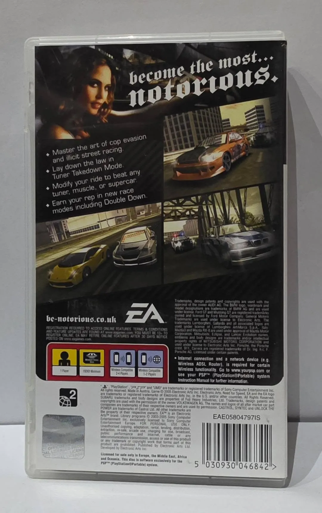 Need for Speed: Most Wanted 5-1-0 for PSP (PAL/EU)
