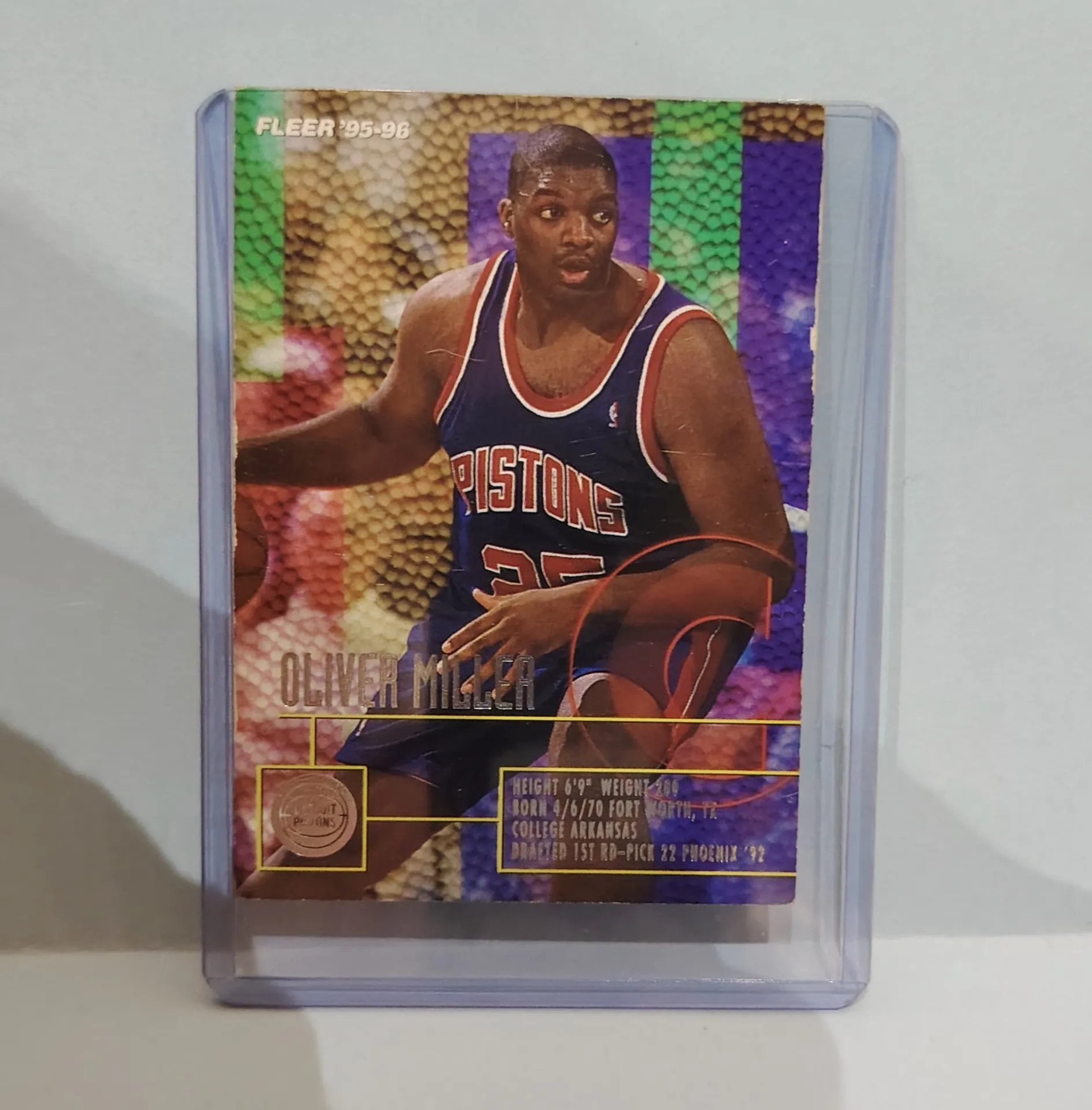1995-96 Fleer Oliver Miller #54 Basketball Card