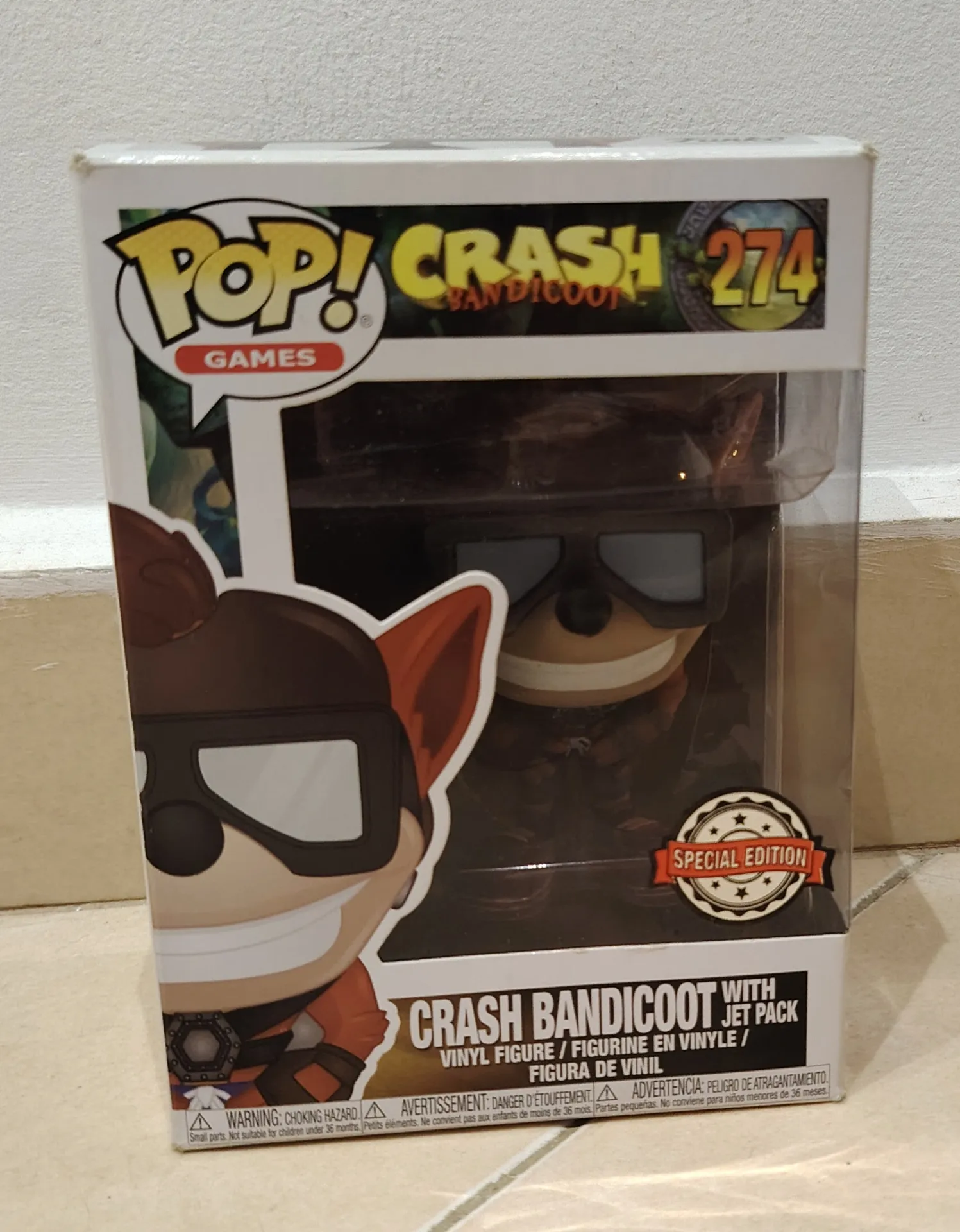 Funko Pop! Games Crash Bandicoot with Jet Pack #274 special edition