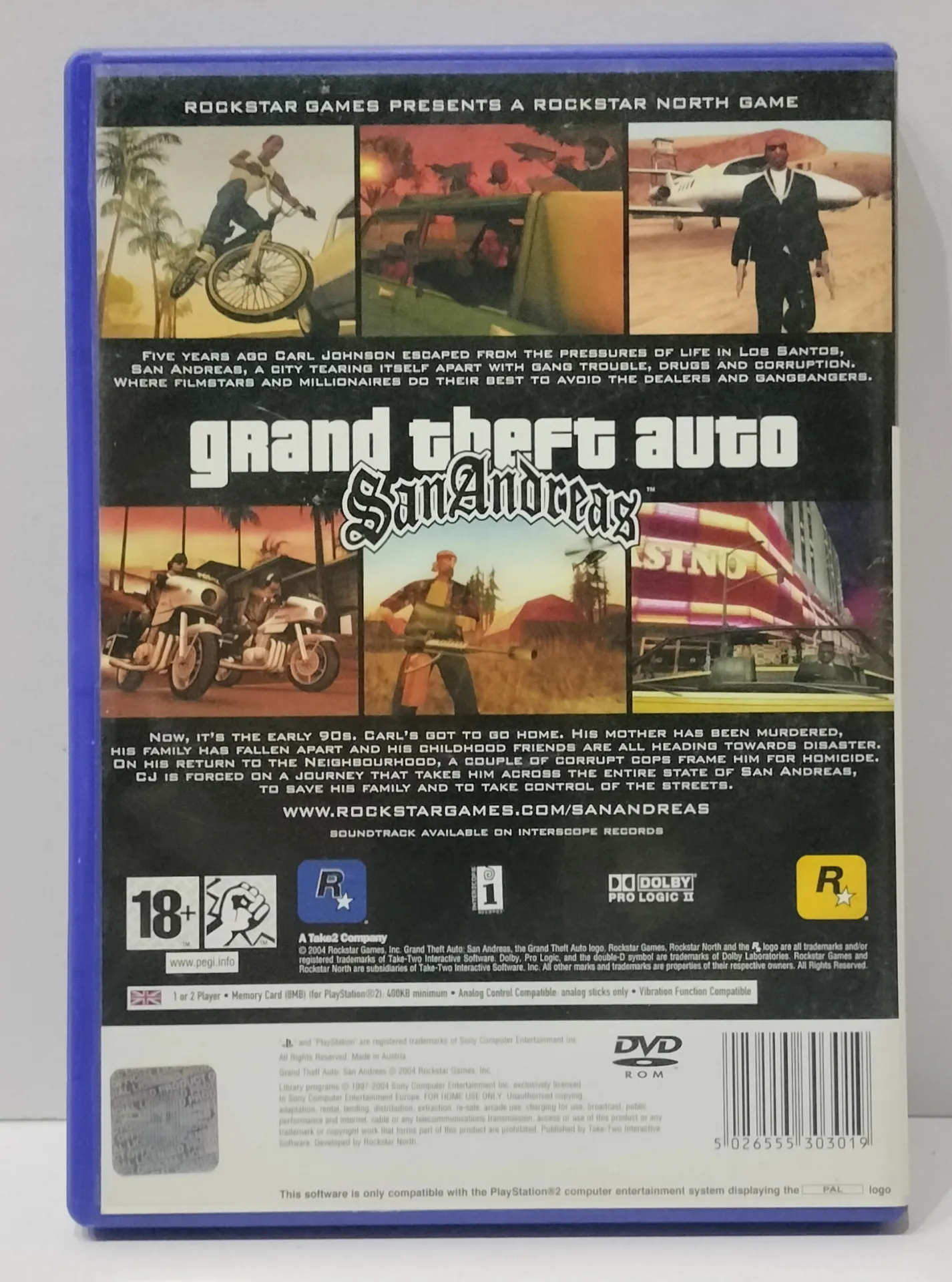 Grand Theft Auto: San Andreas за PlayStation 2 — PAL