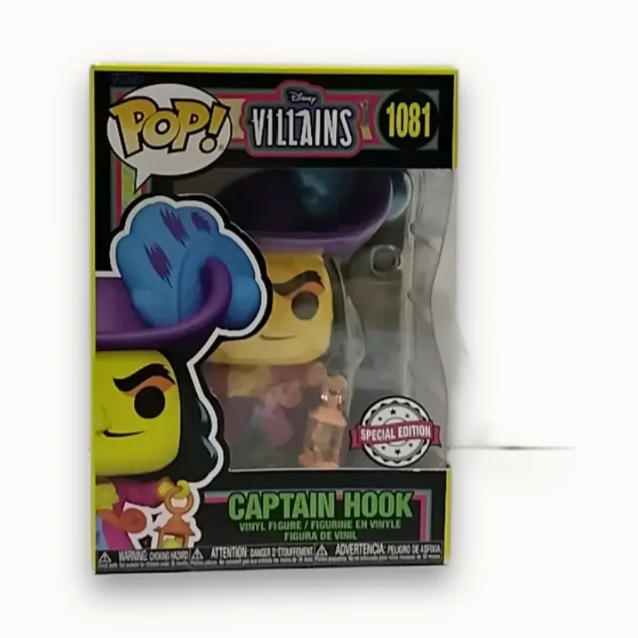 Funko POP! Disney Villains Captain Hook #1081 — Special Edition Black Light
