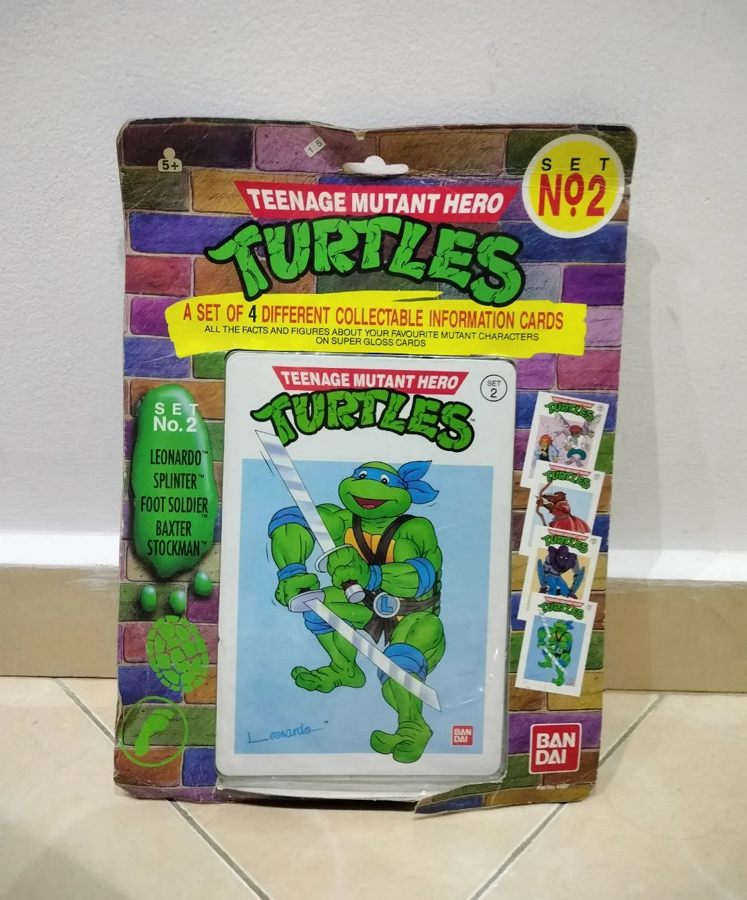 Teenage Mutant Hero Turtles — колекционерски информационни карти, комплект №2