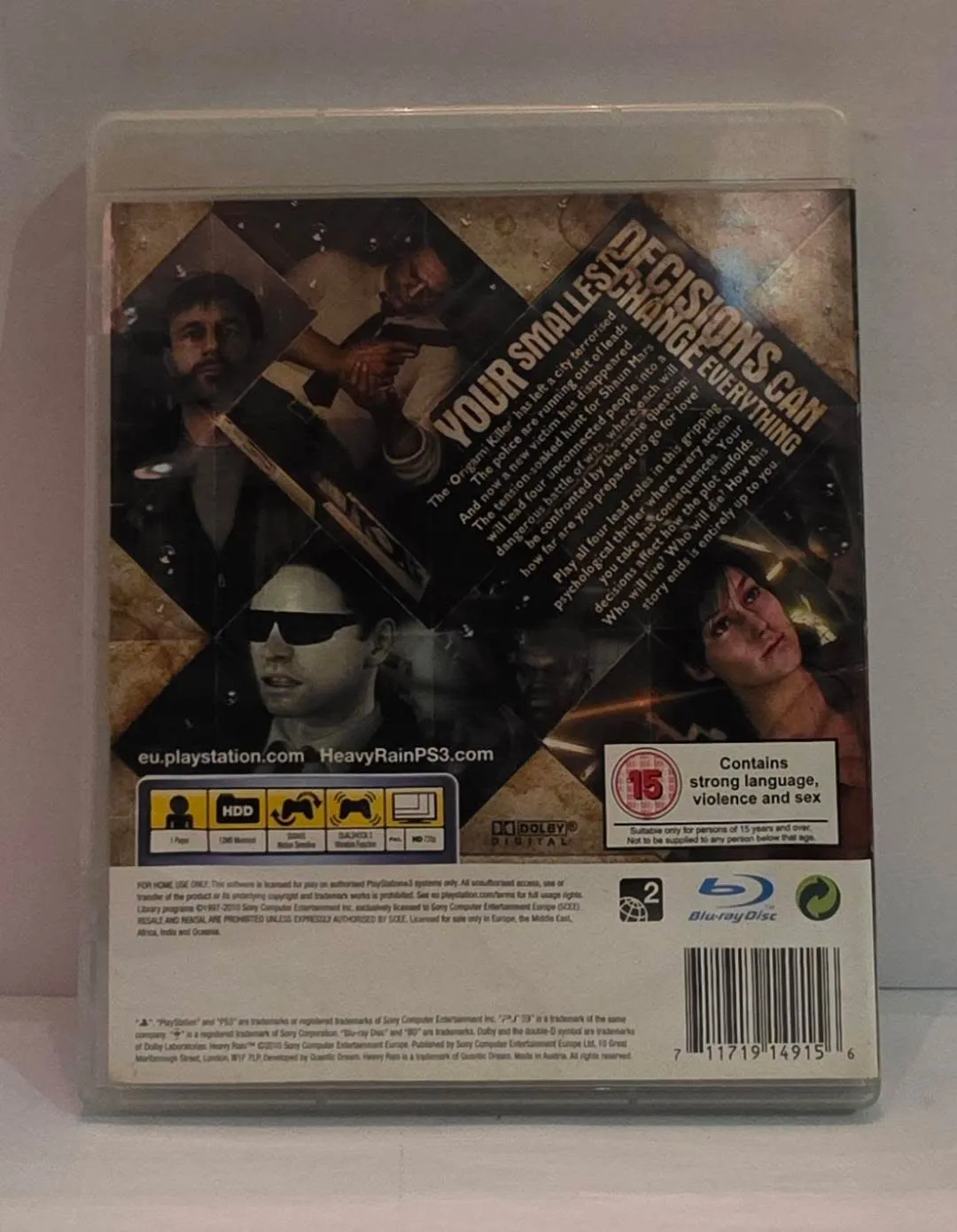 Heavy Rain за PlayStation 3 — PAL, регион 2