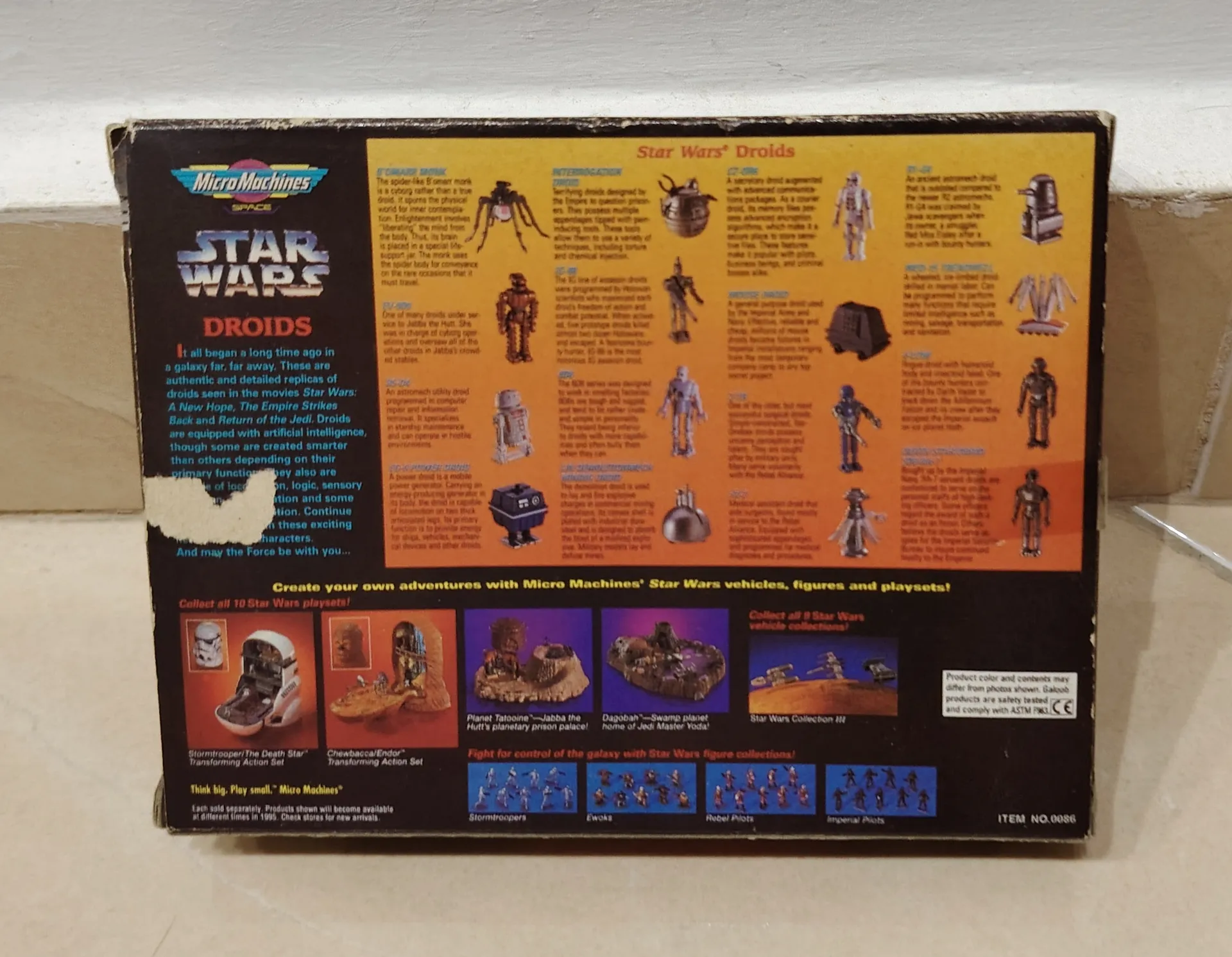 Star wars Micro Machines Droids Space set 1995