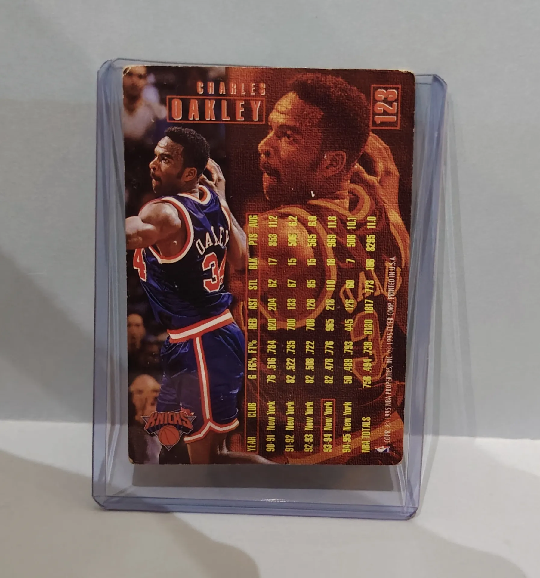 1995-96 Fleer #123 Charles Oakley New York Knicks