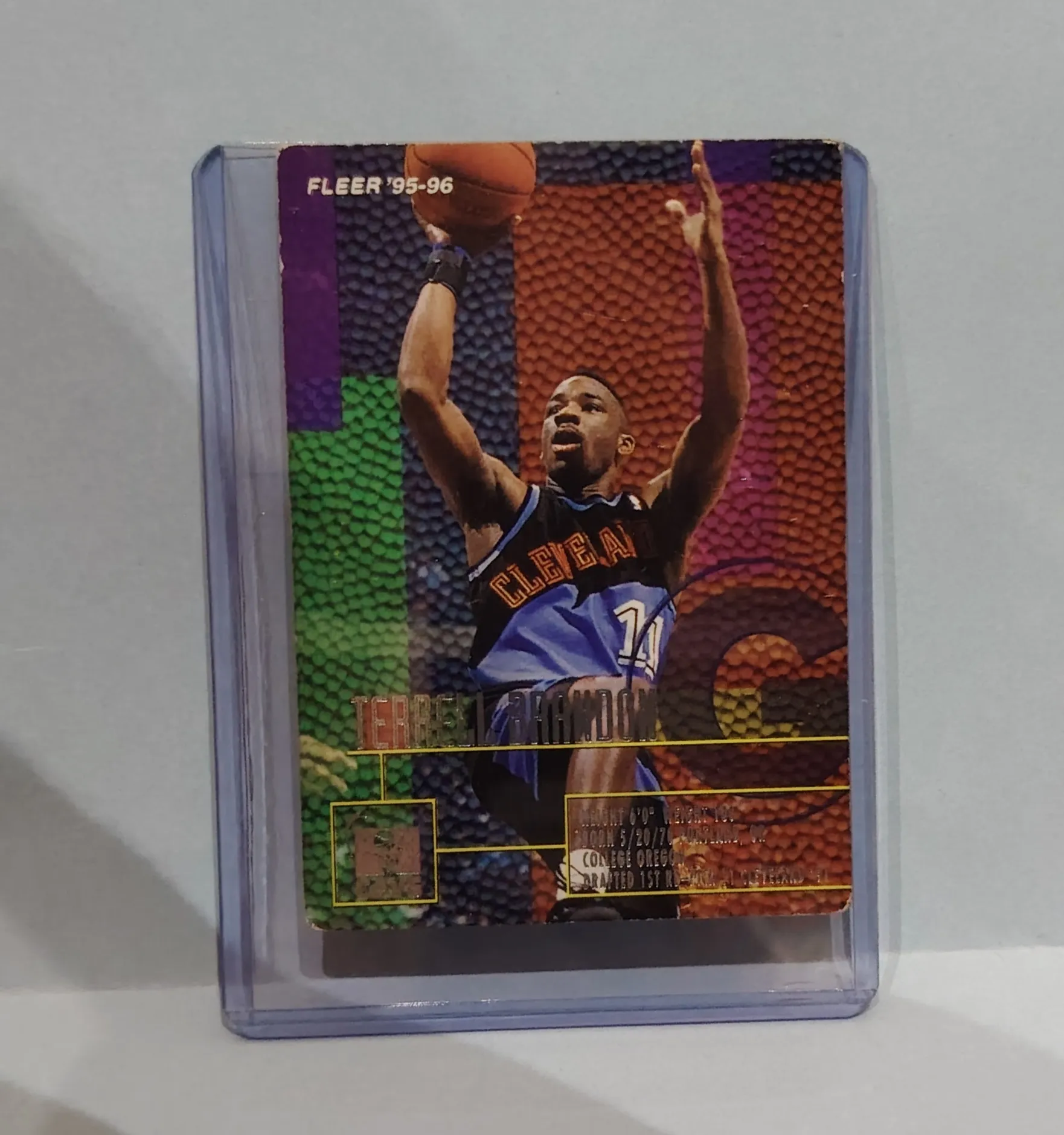 1995-96 Fleer NBA Jam Session Terrell Brandon #17 Cleveland Cavaliers Basketball Card