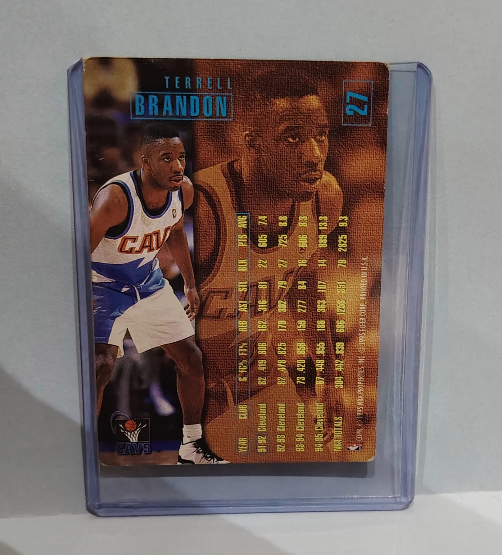 1995-96 Fleer NBA Jam Session Terrell Brandon #17 Cleveland Cavaliers Basketball Card