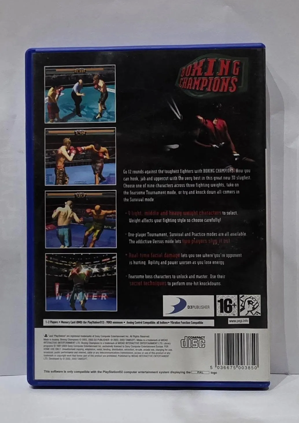 Boxing Champions for PlayStation 2 — PAL