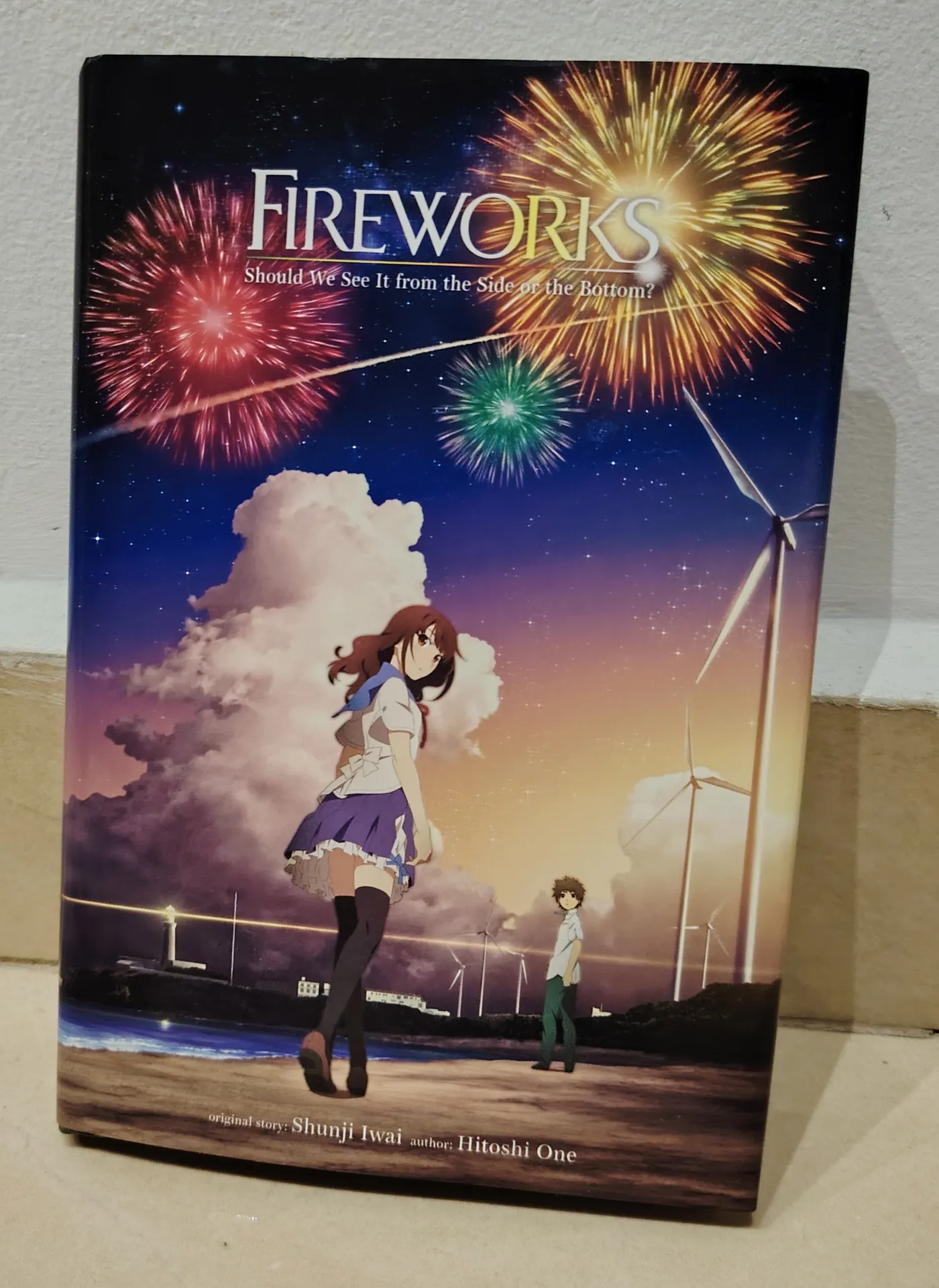 Fireworks should we see it from the side or bottom light novel