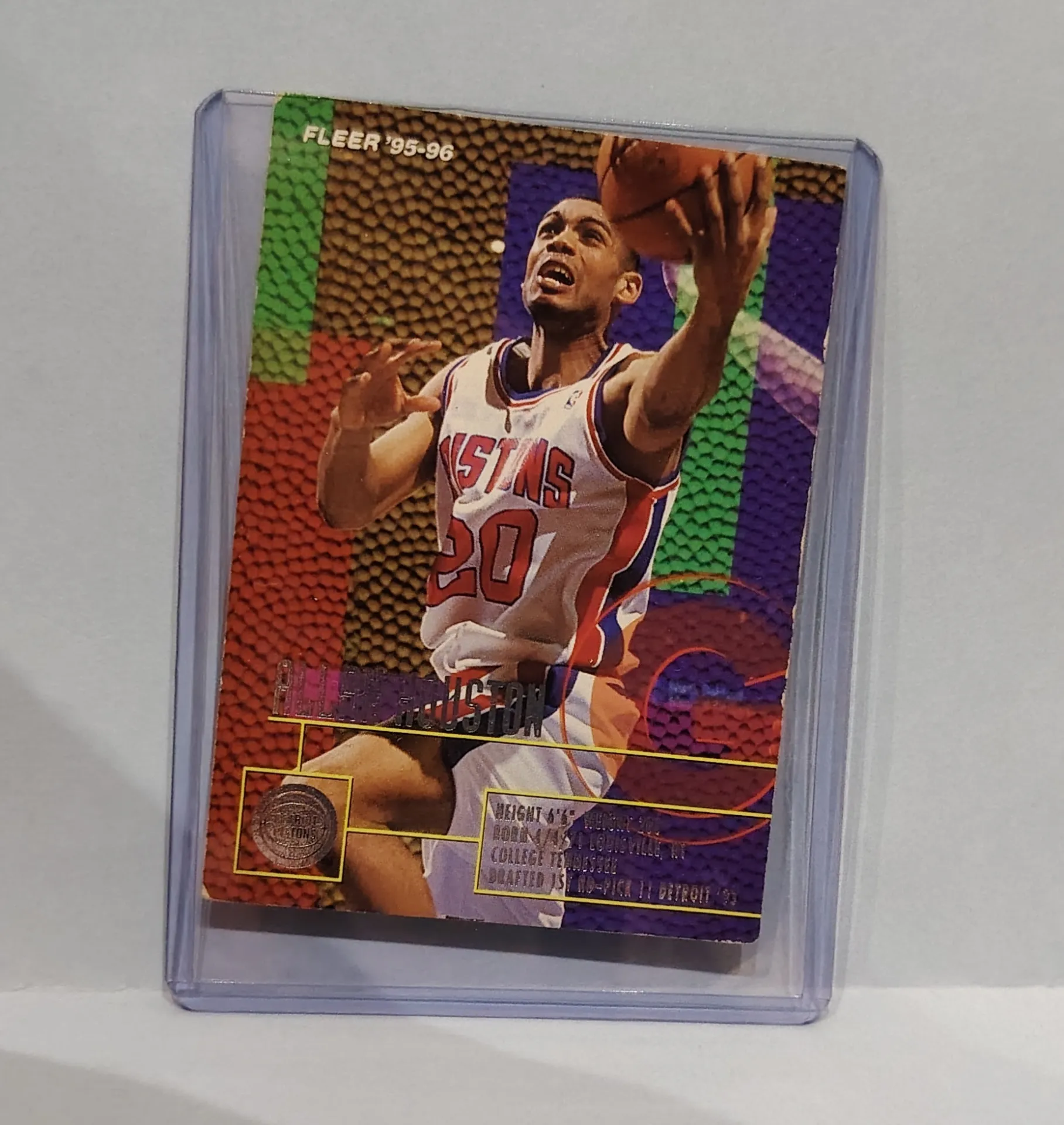 1995-96 Fleer Allan Houston Basketball Card