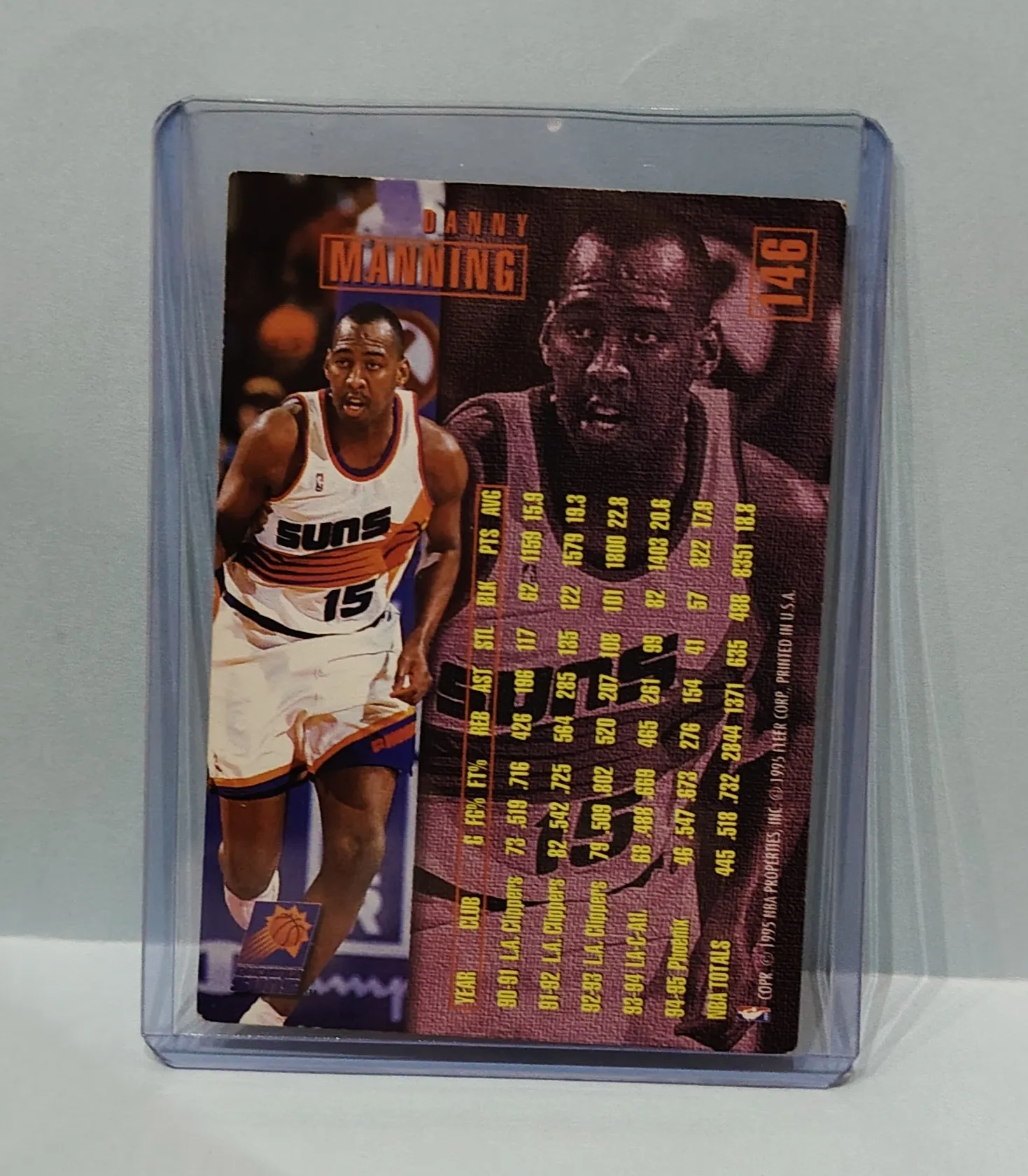1995-96 Fleer Metal Danny Manning #87 Phoenix Suns