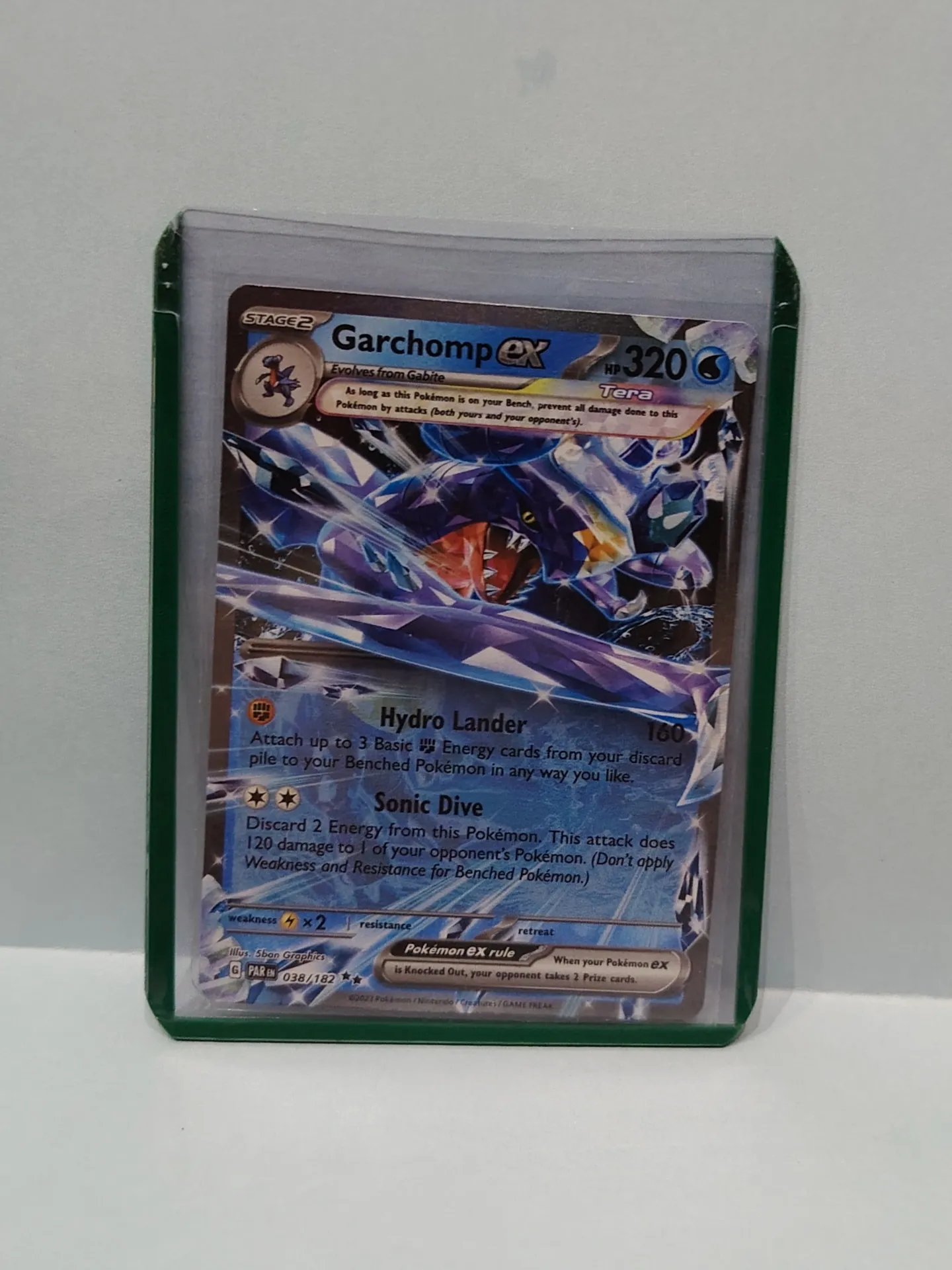 Garchomp ex 038/182 Double Rare - Paradox Rift