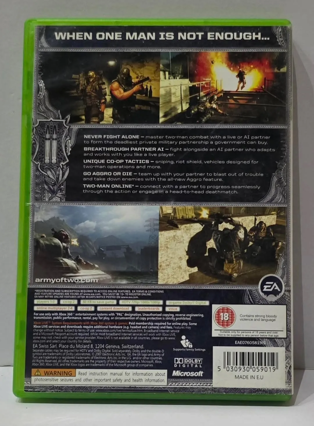 Army of Two за Xbox 360 — PAL
