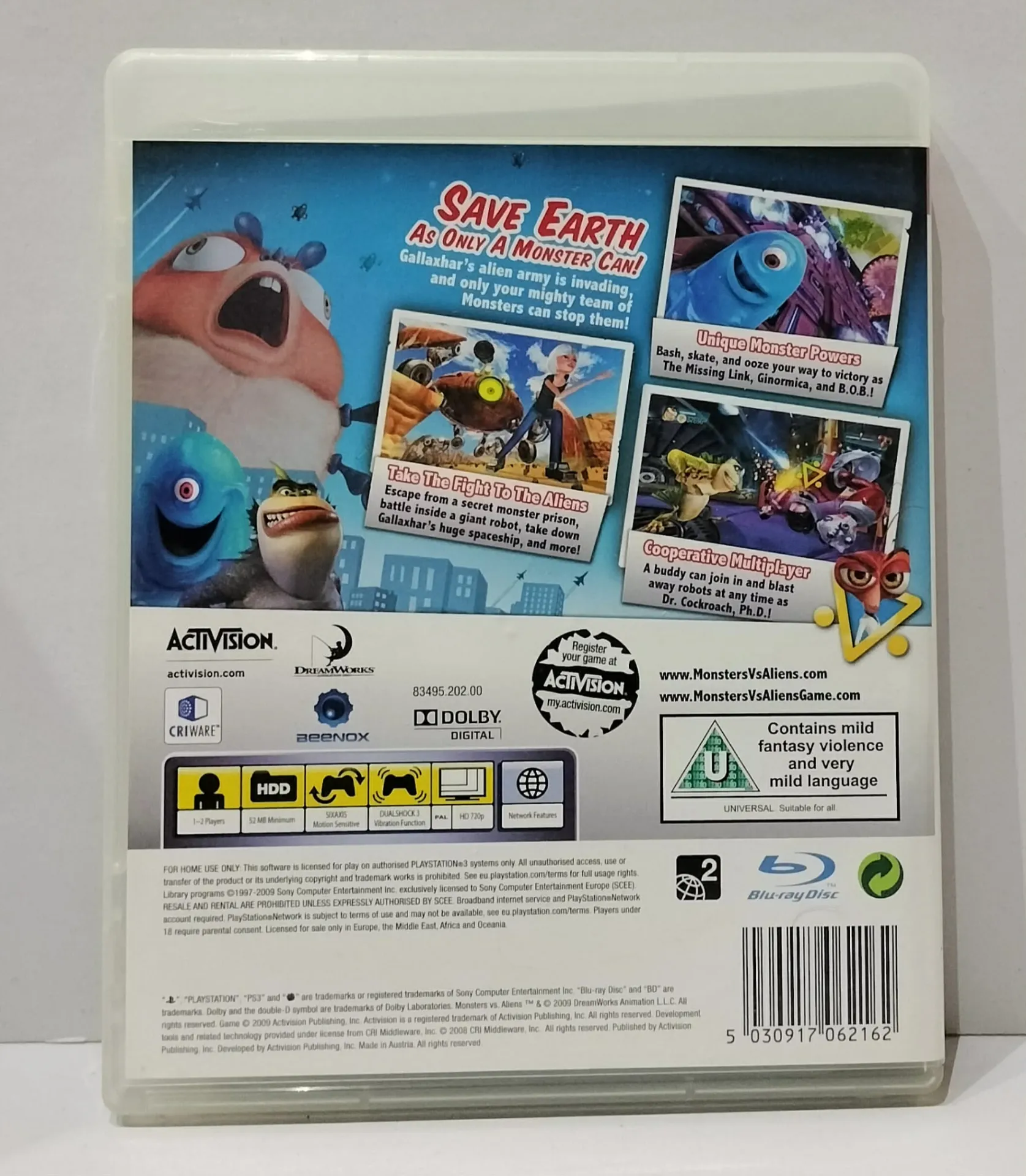 Monsters vs. Aliens за PlayStation 3 — PAL/EU