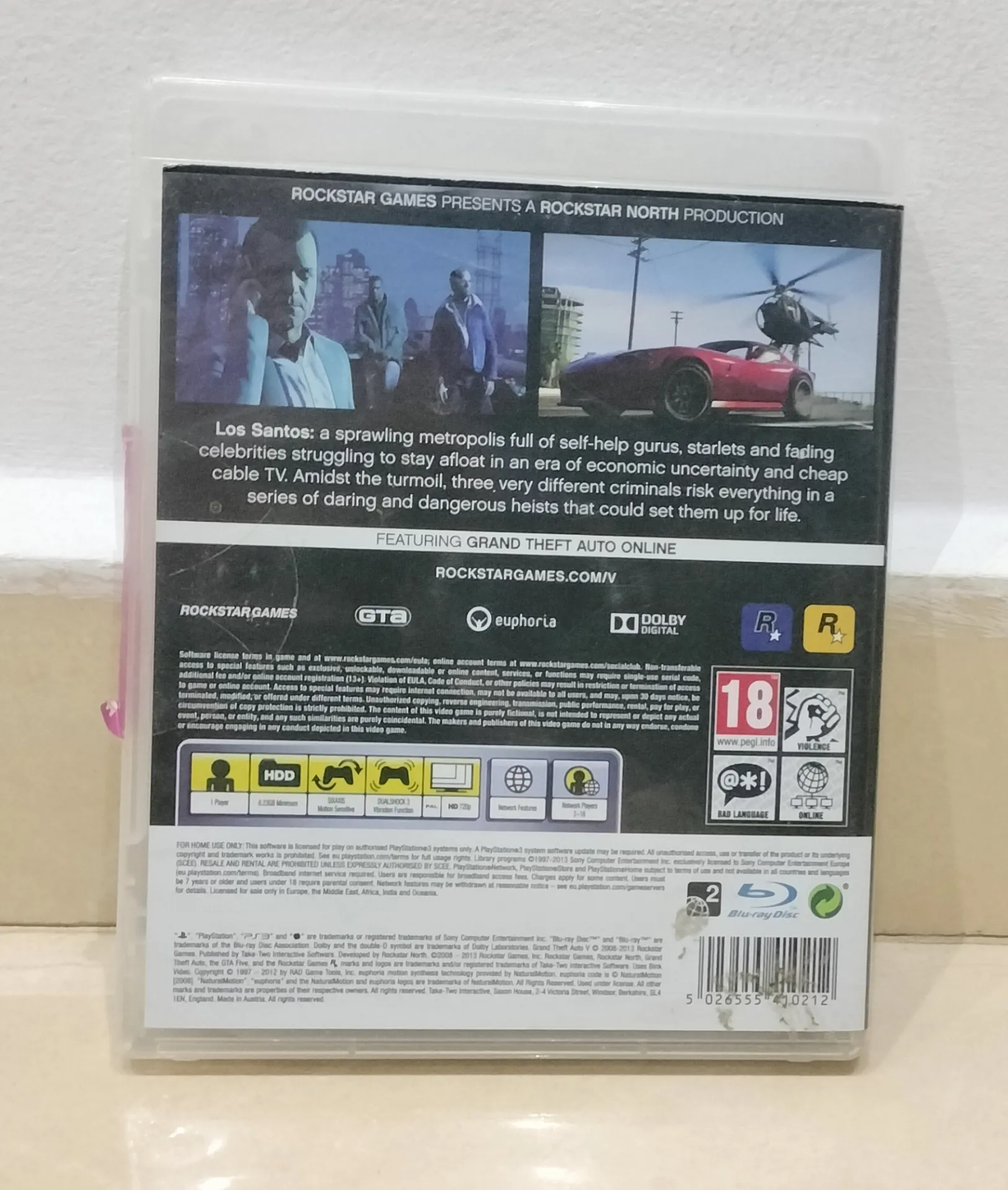 Grand Theft Auto V (GTA V) - PlayStation 3 - Complete In Box