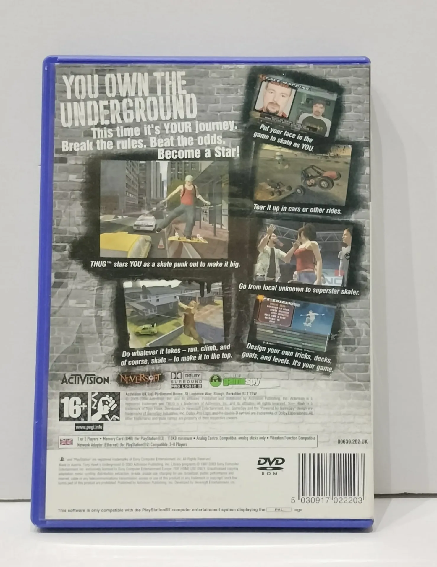 Tony Hawk's Underground за PlayStation 2 — PAL