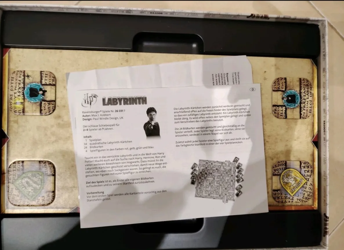 Harry potter labyrinth board game