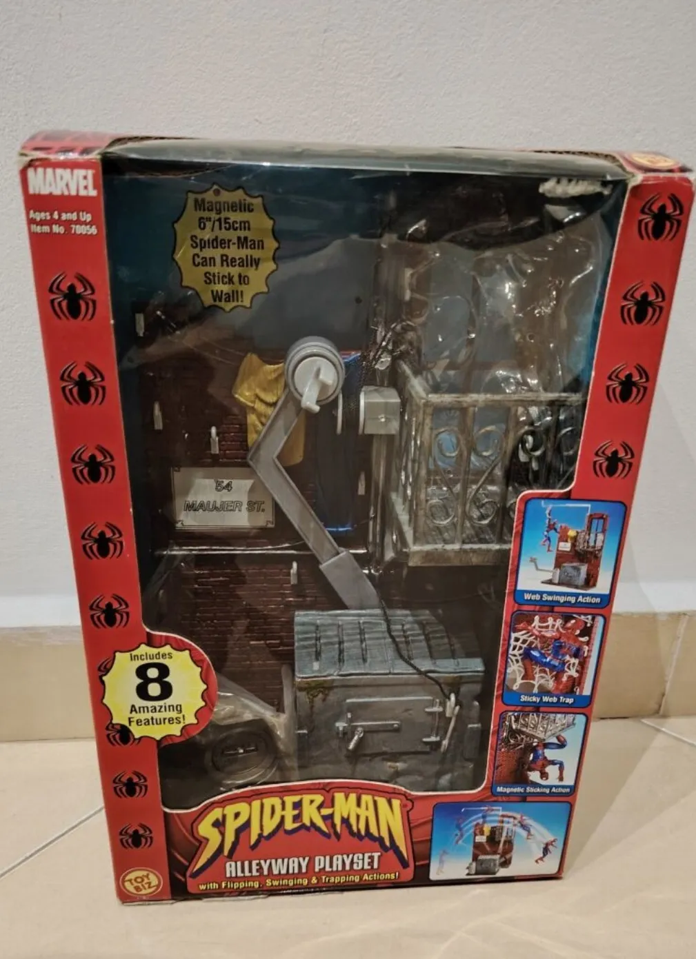 2002 spiderman toy biz alleyway set
