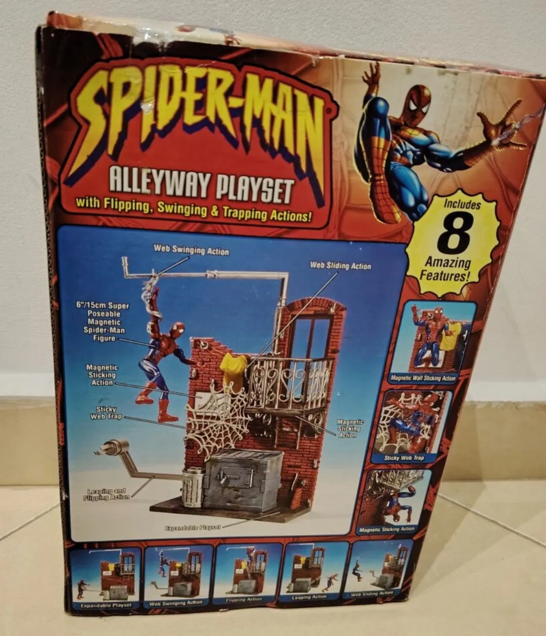 2002 spiderman toy biz alleyway set