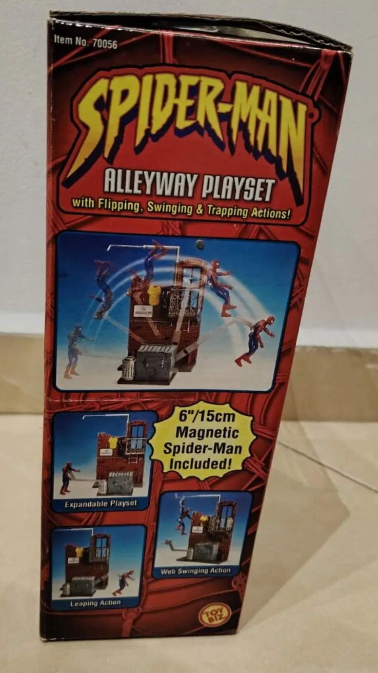 2002 spiderman toy biz alleyway set