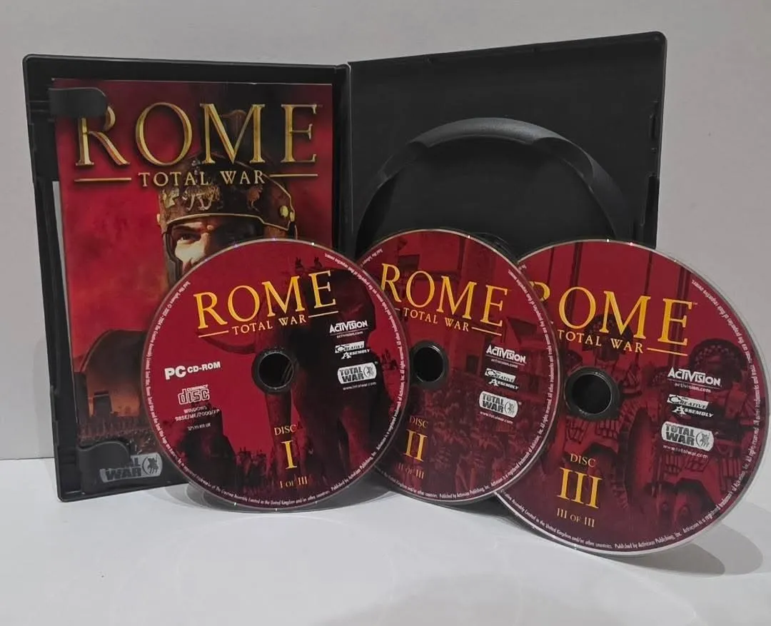 Rome: Total War — PC CD-ROM, издание с три диска