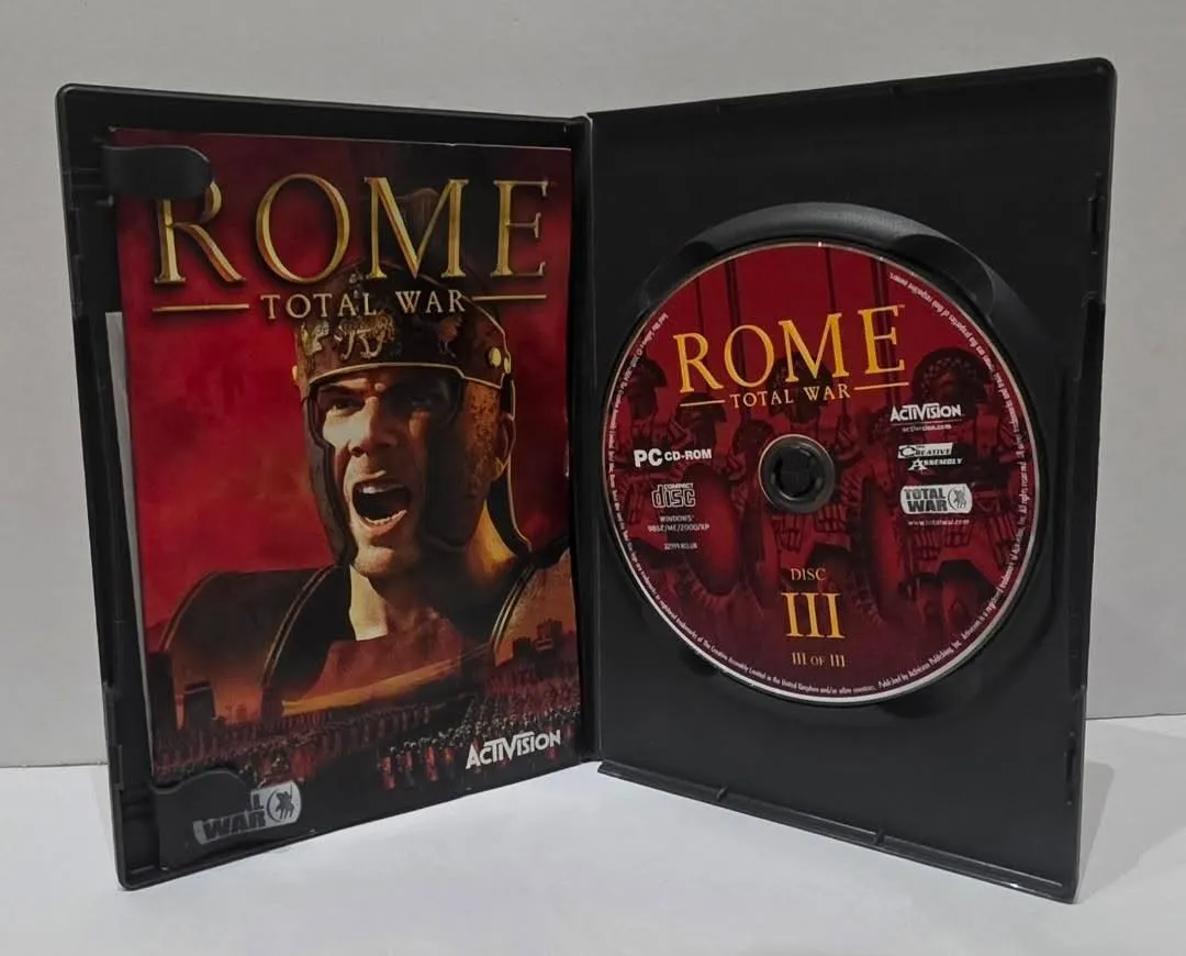 Rome: Total War — PC CD-ROM, издание с три диска