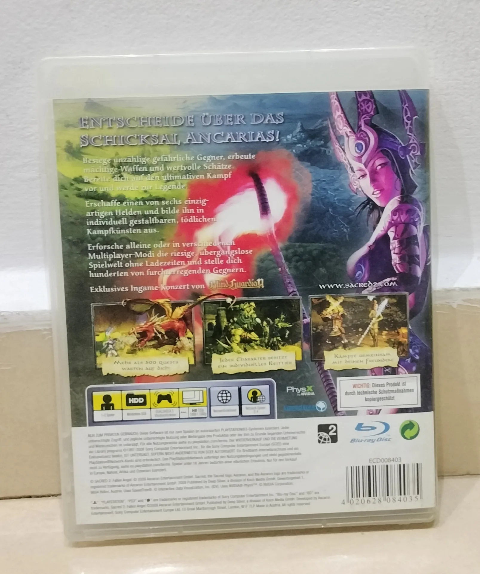 Sacred 2: Fallen Angel for PlayStation 3 — German PAL Version