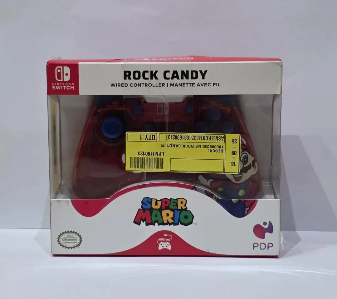 PDP Rock Candy Super Mario Wired Controller for Nintendo Switch