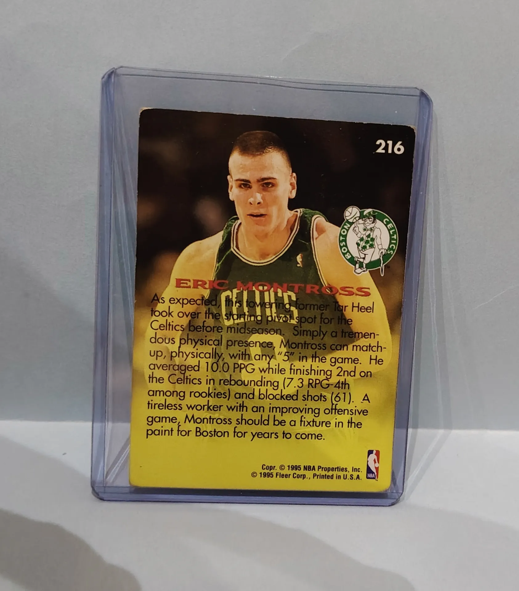 1995-96 Fleer European Eric Montross #216 Basketball Card