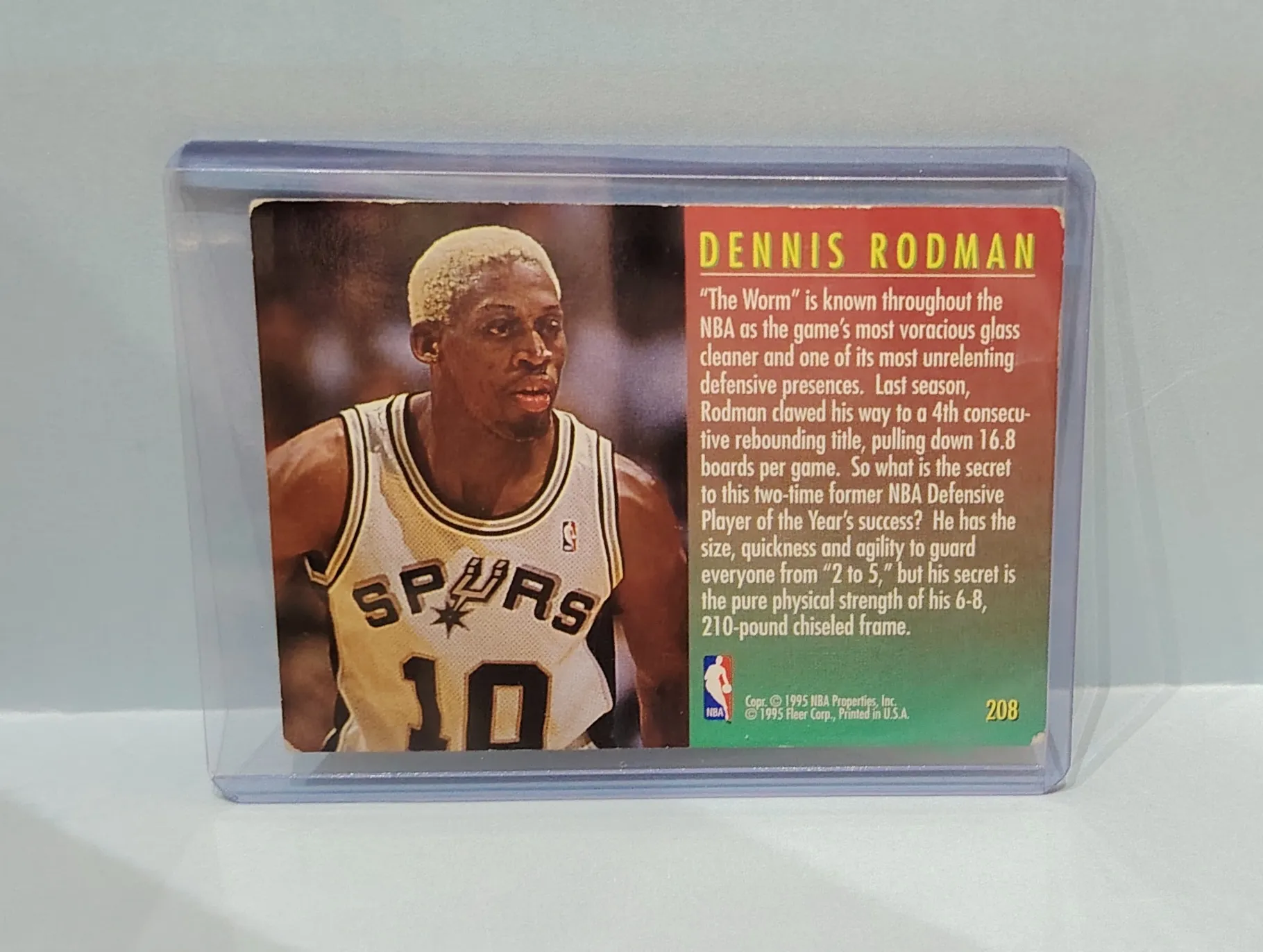 1995-96 Fleer Dennis Rodman Basketball Cards Lot (NBA Jam Session #98 & European #208)