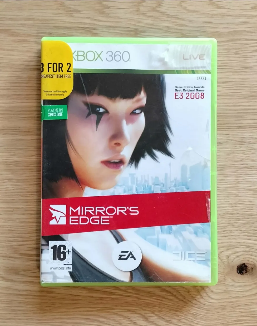 Mirror's Edge for Xbox 360 — PAL/EU, with original case and manual