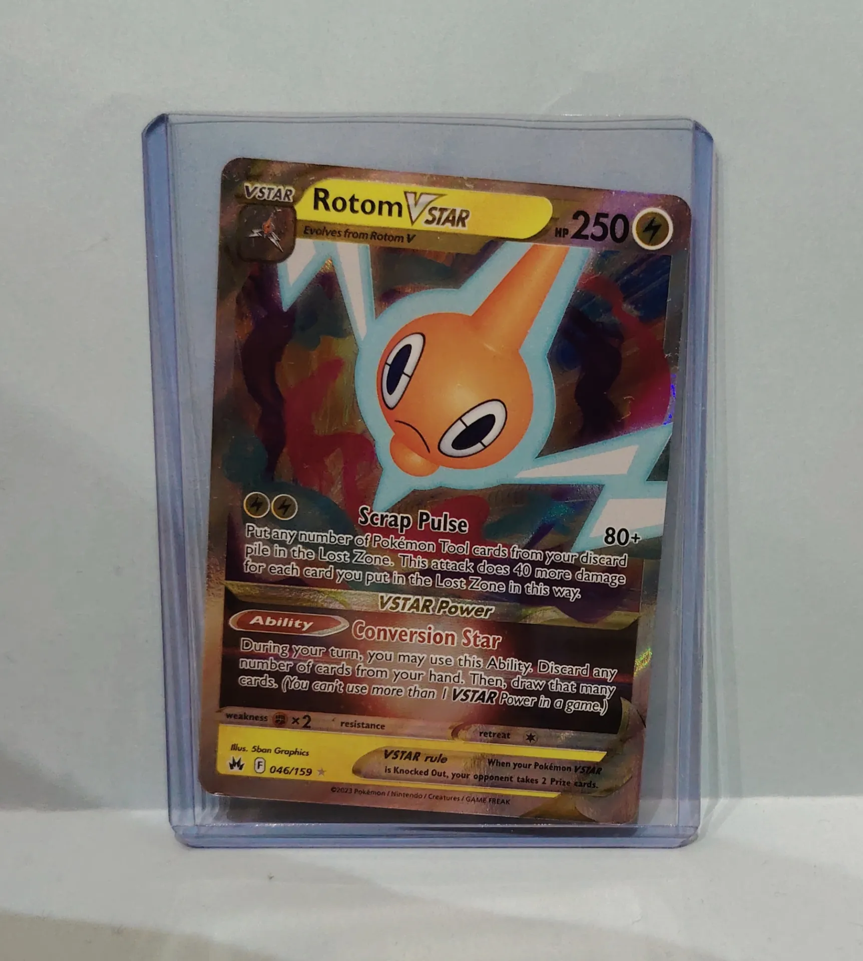 Rotom VSTAR 046/159 Crown Zenith Ultra Rare Holo Pokémon Card