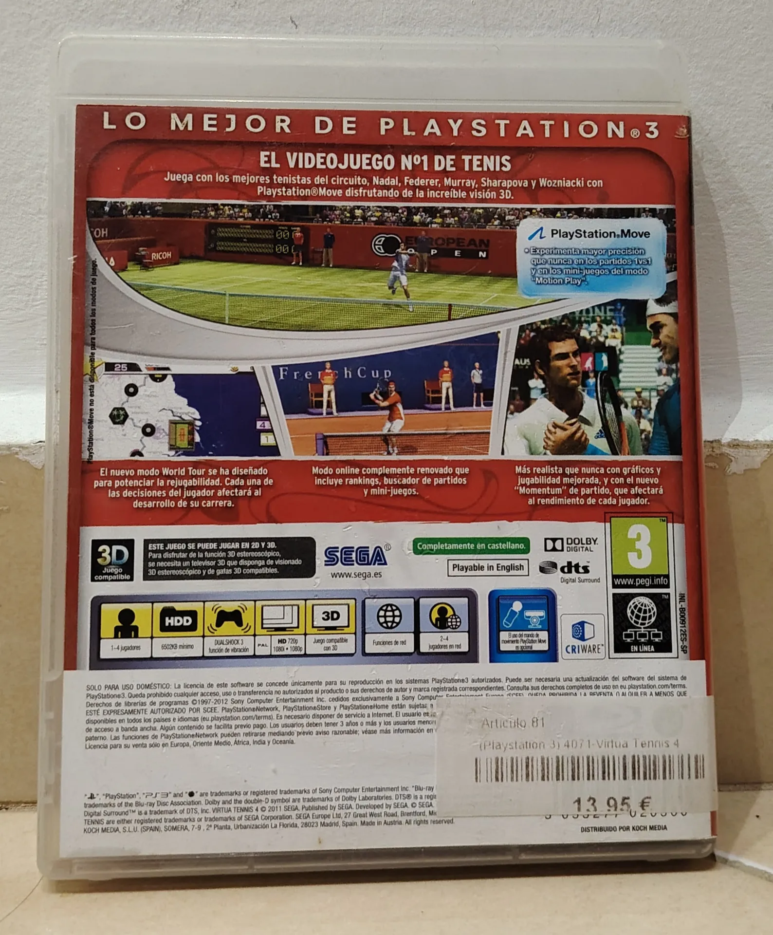 Virtua Tennis 4 - PlayStation 3 Essentials Edition