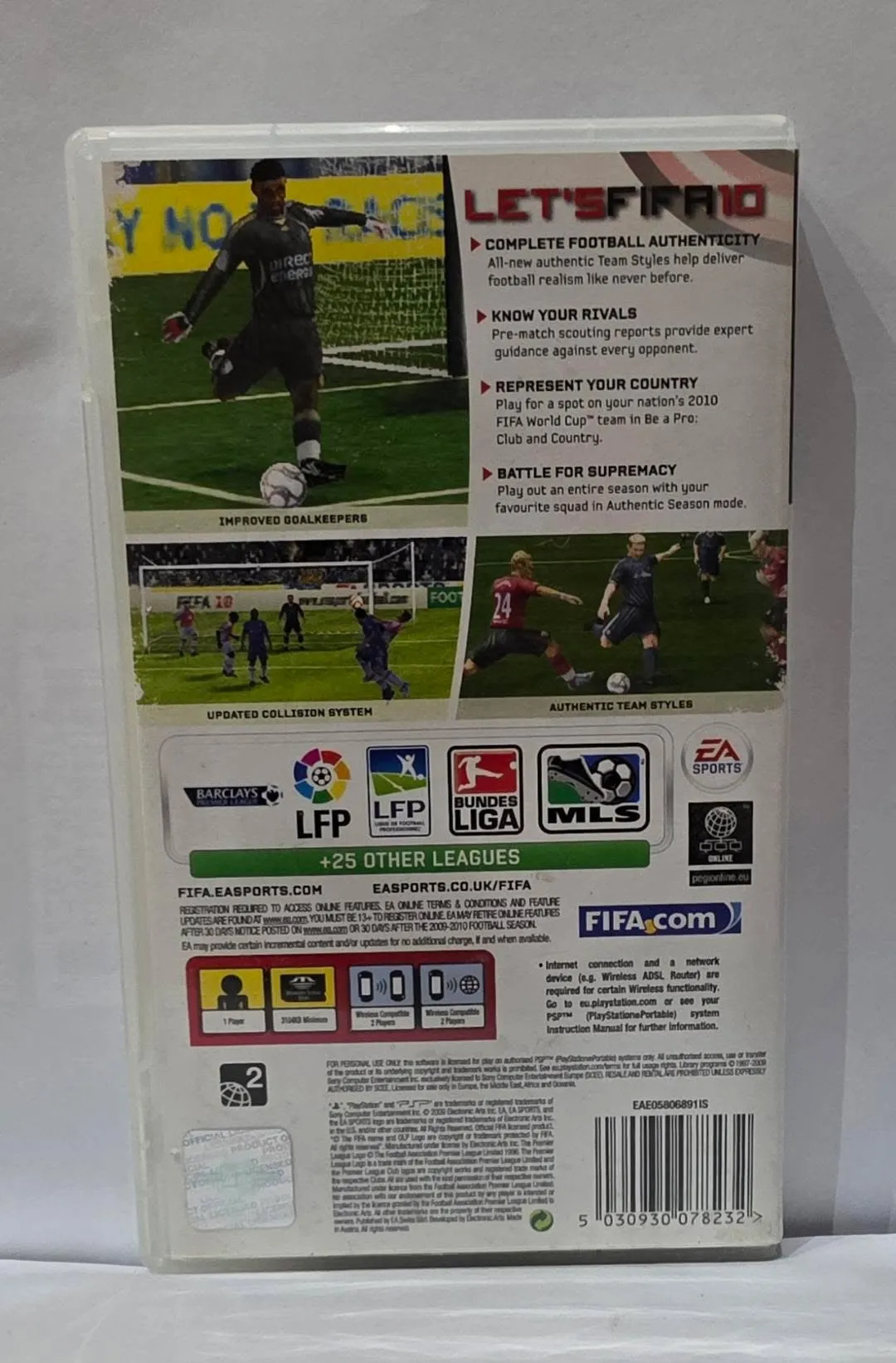 FIFA 10 за PSP — PAL версия