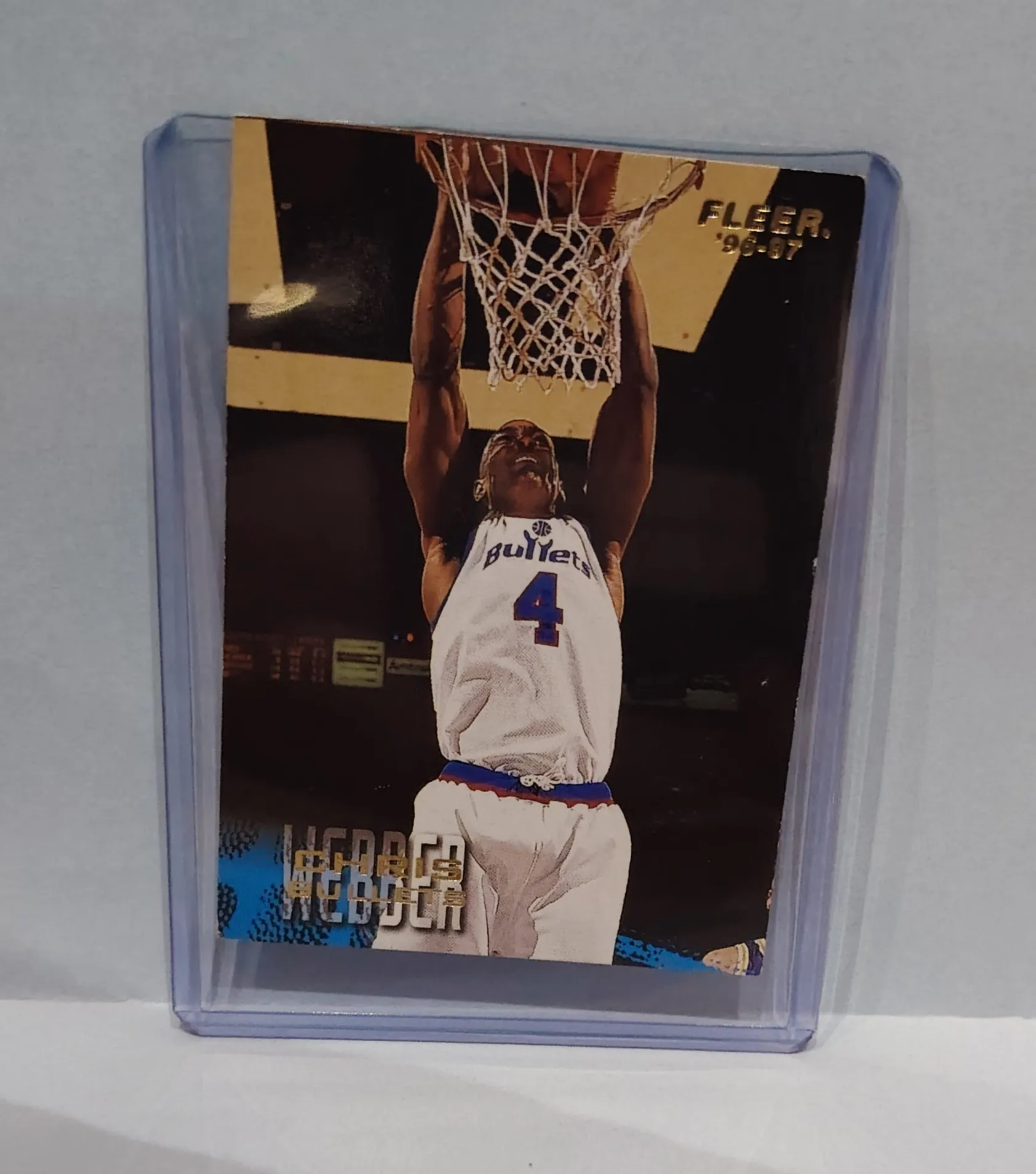 1996-97 Fleer #119 Chris Webber Basketball Trading Card - Washington Bullets