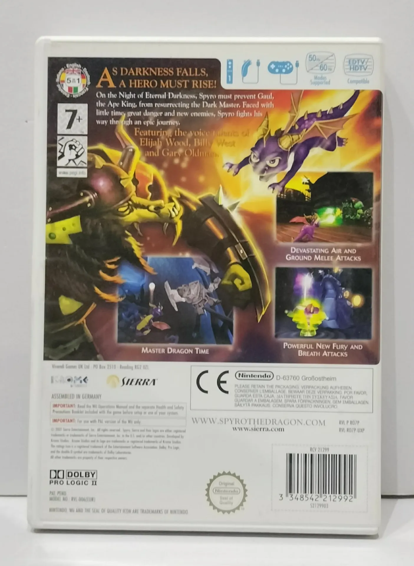 The Legend of Spyro: The Eternal Night — Nintendo Wii PAL
