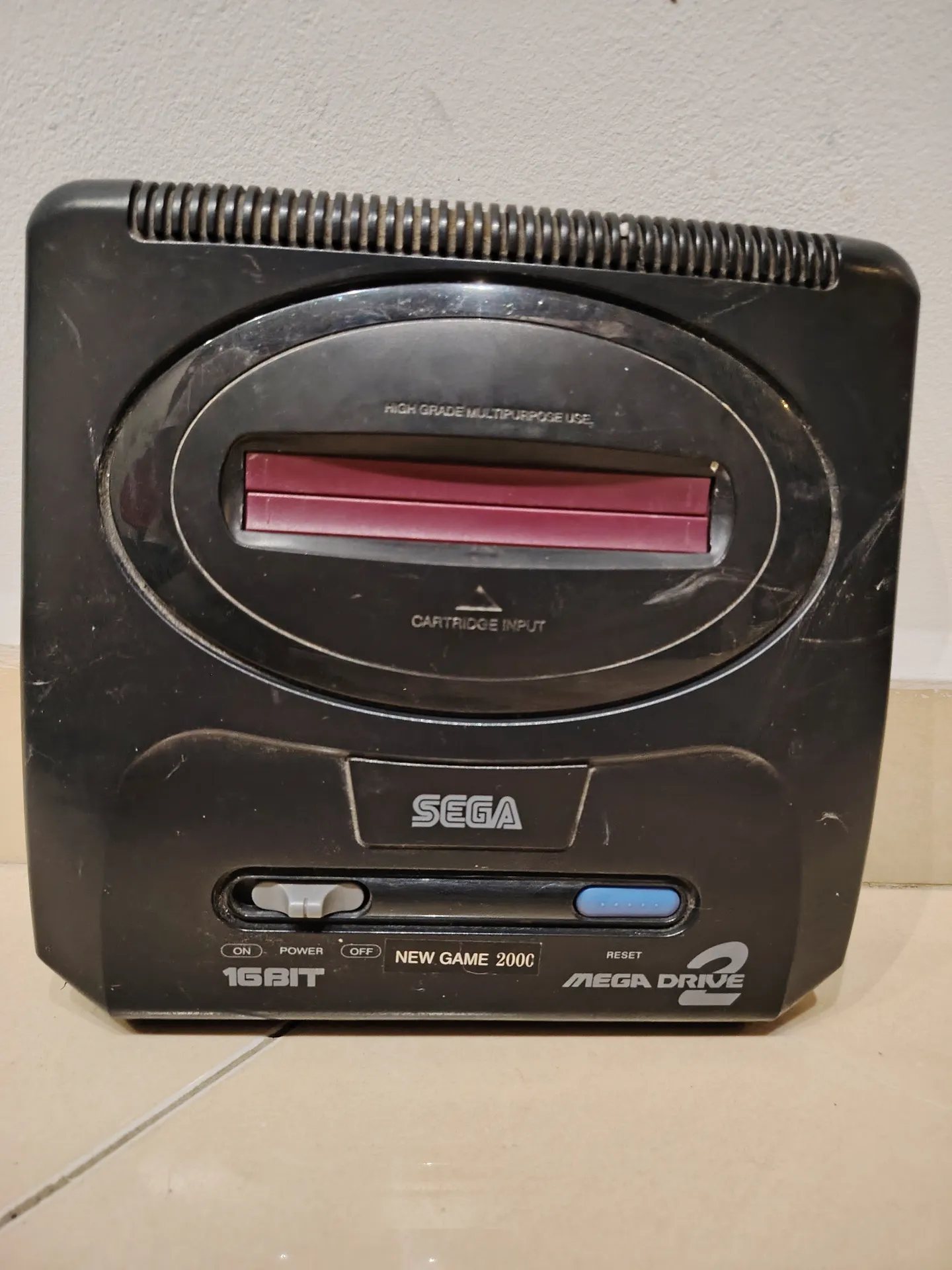 Sega Mega Drive 2 console with controllers and cables