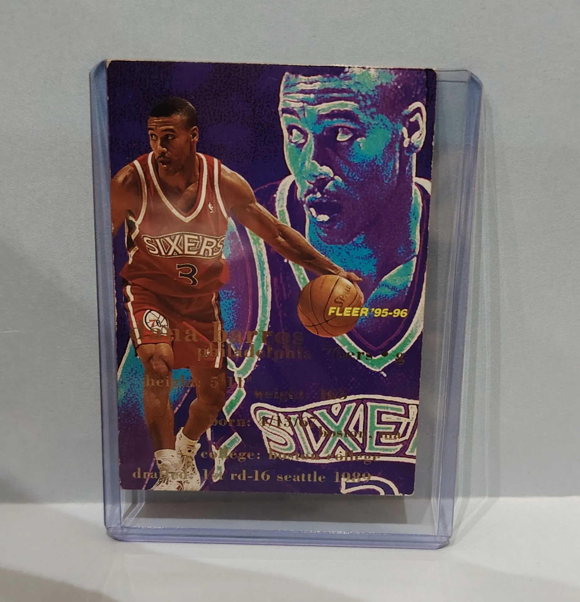 1995-96 Fleer Dana Barros #135 Philadelphia 76ers