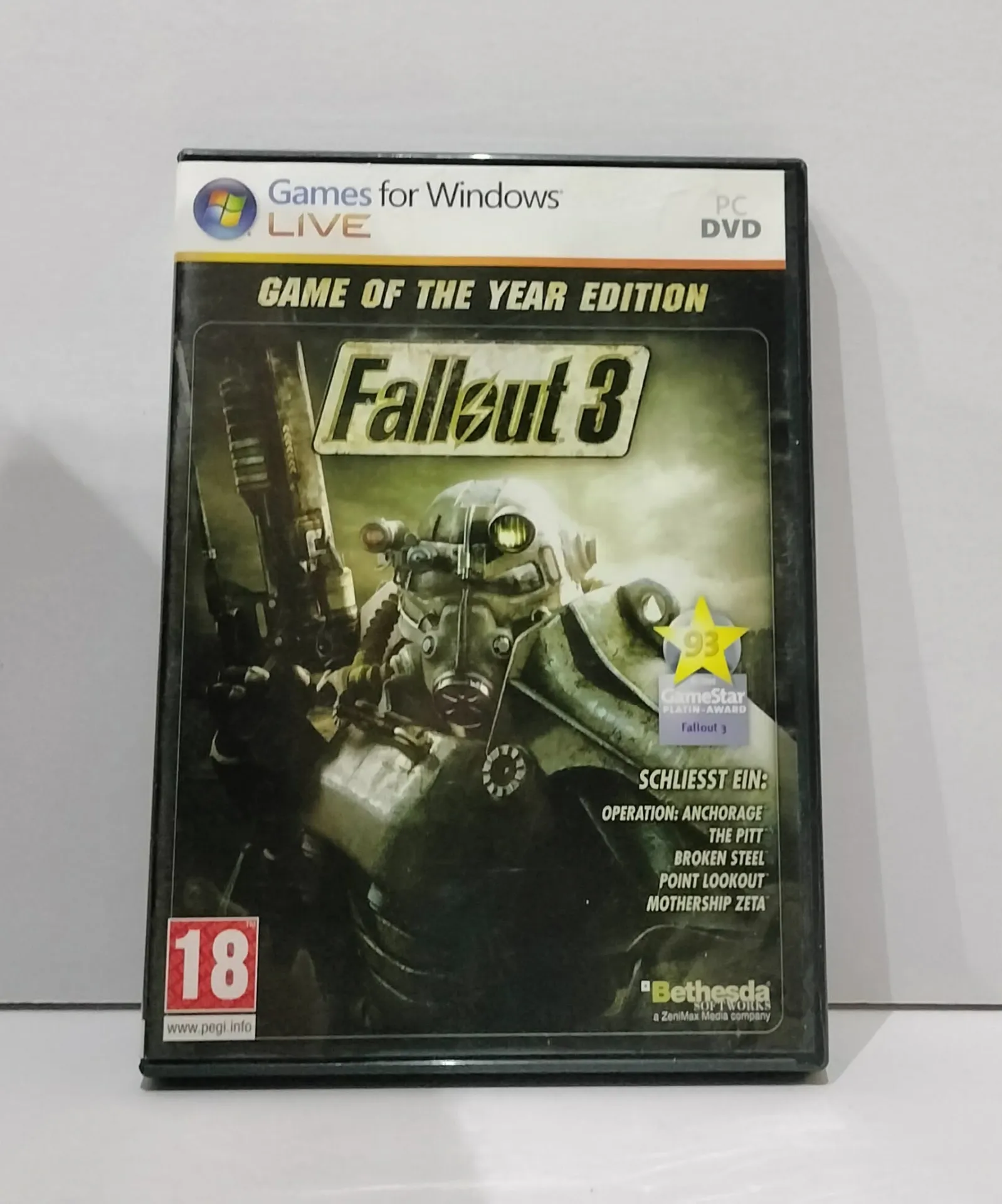 Fallout 3: Game of the Year Edition за PC — немска PAL/EU версия