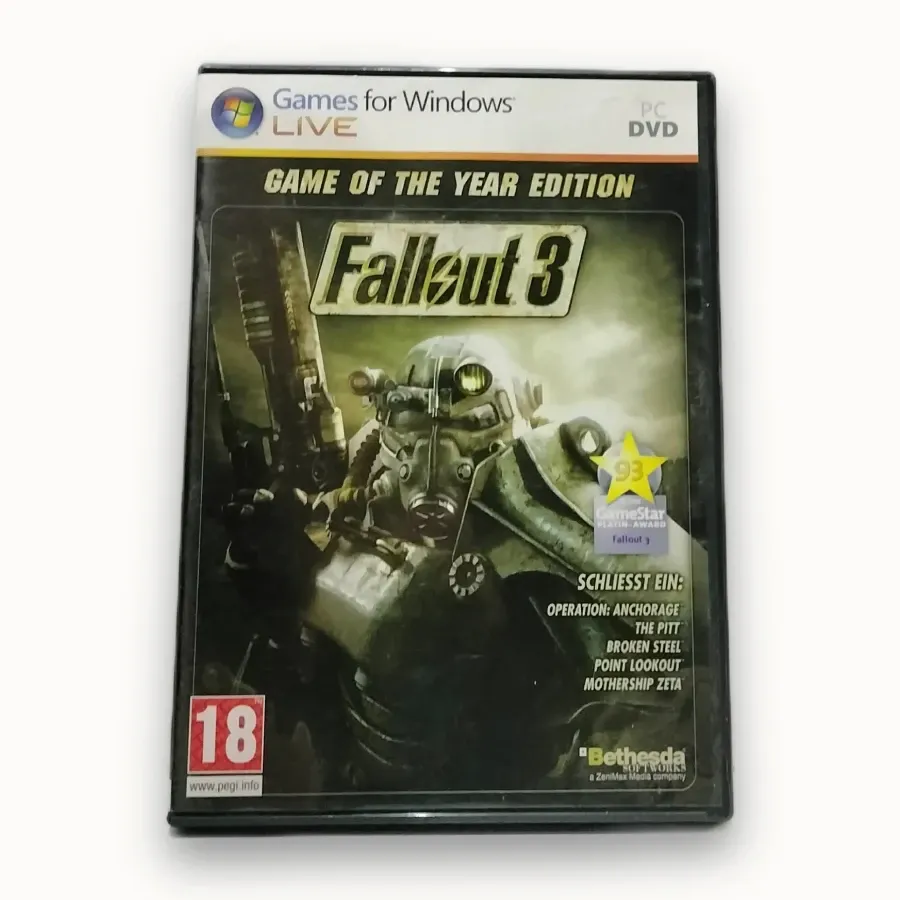 Fallout 3: Game of the Year Edition за PC — немска PAL/EU версия