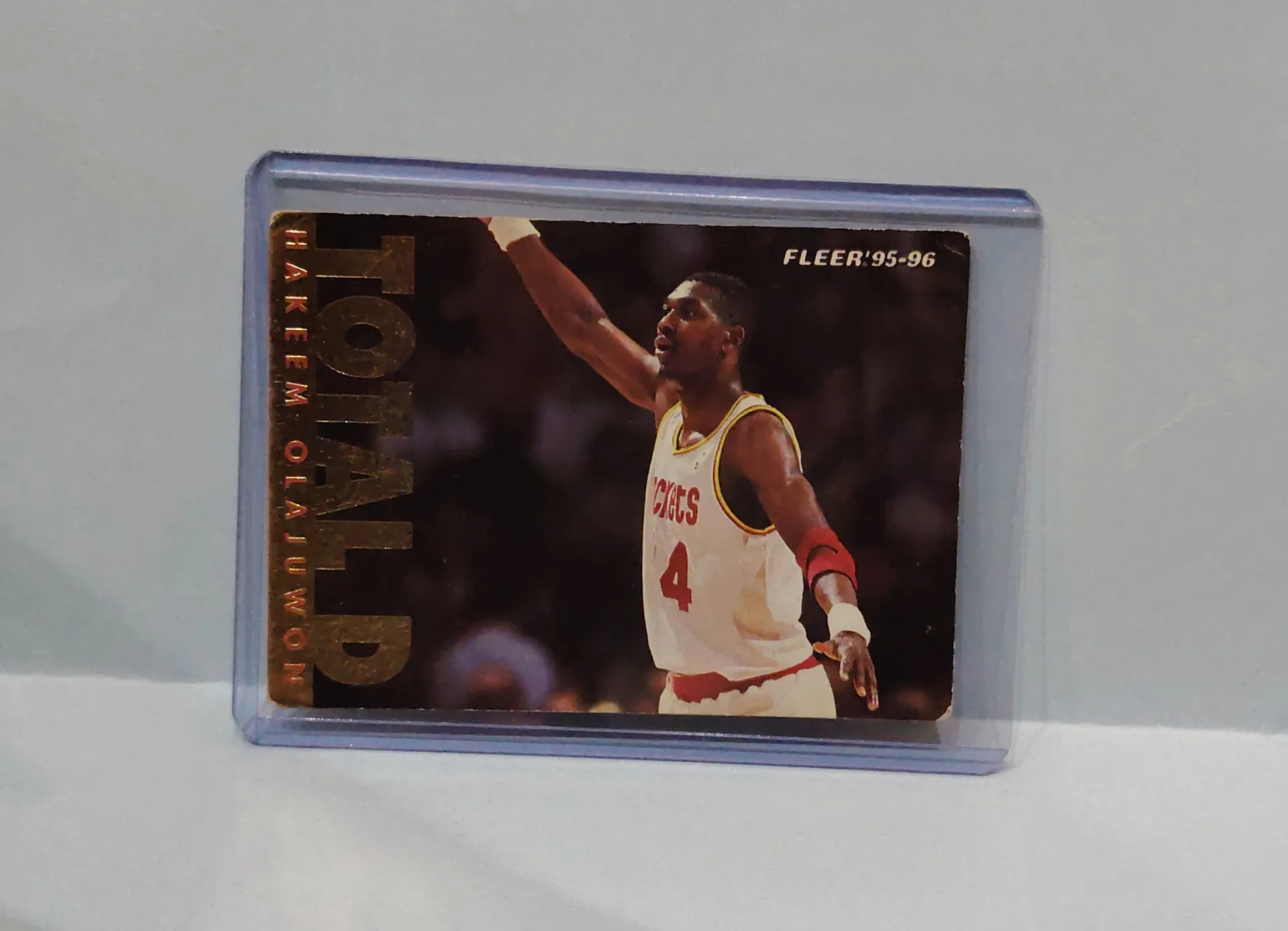 1995-96 Fleer European #203 Hakeem Olajuwon