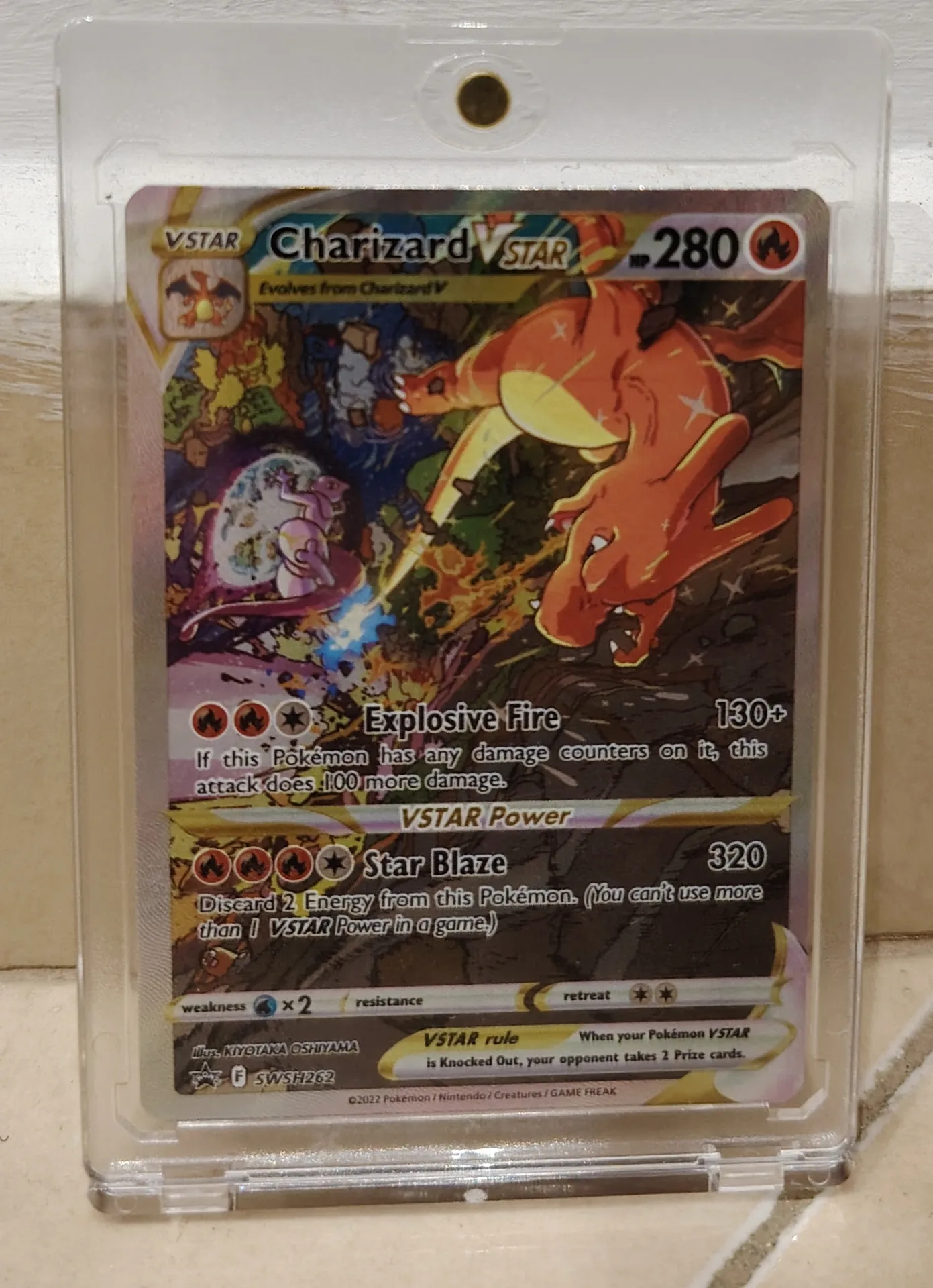 Charizard vstar 262 black promo card